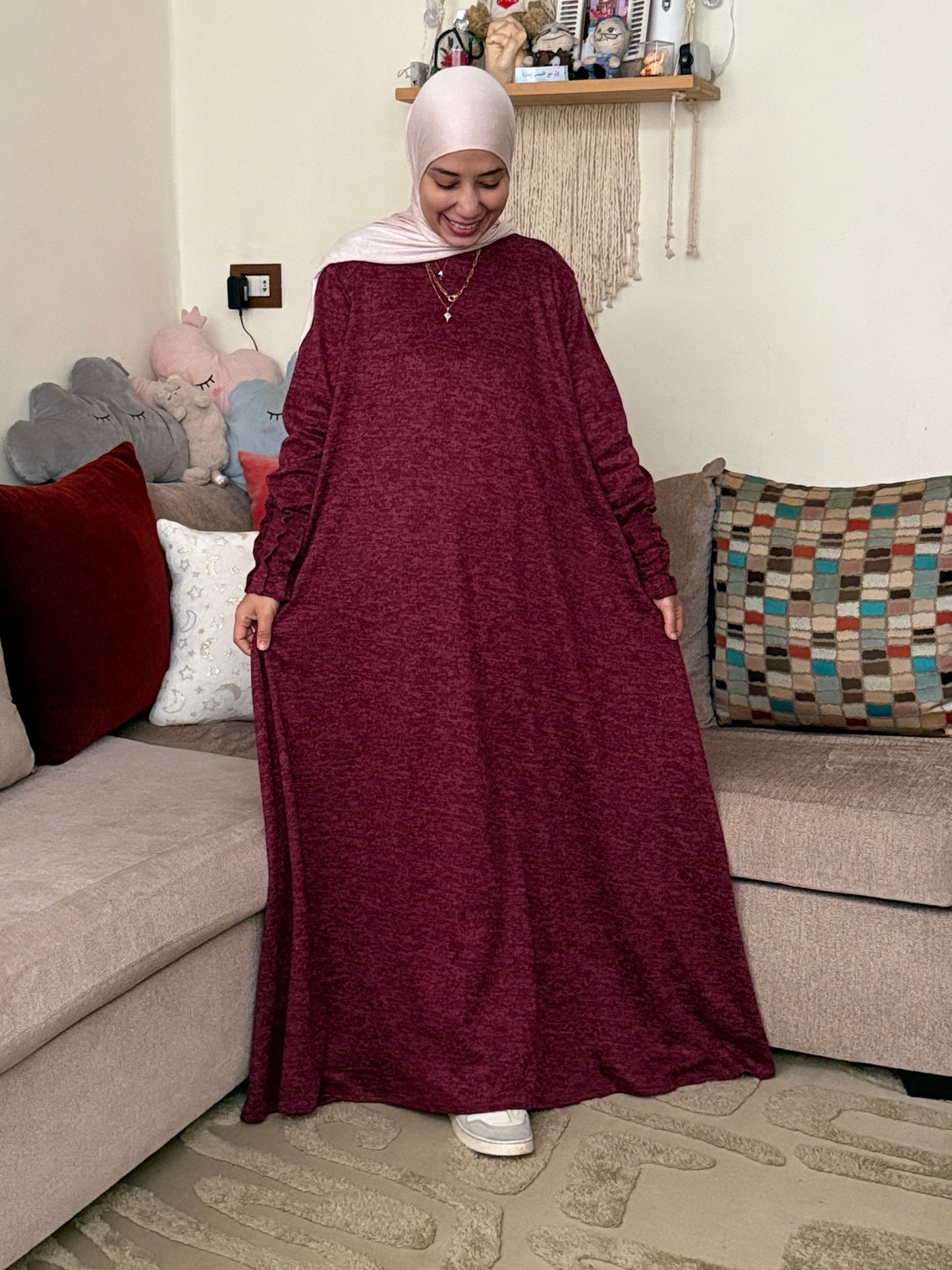 Wool Cloché Dress - فستان صوف كلوش - QW0104( شتوي )