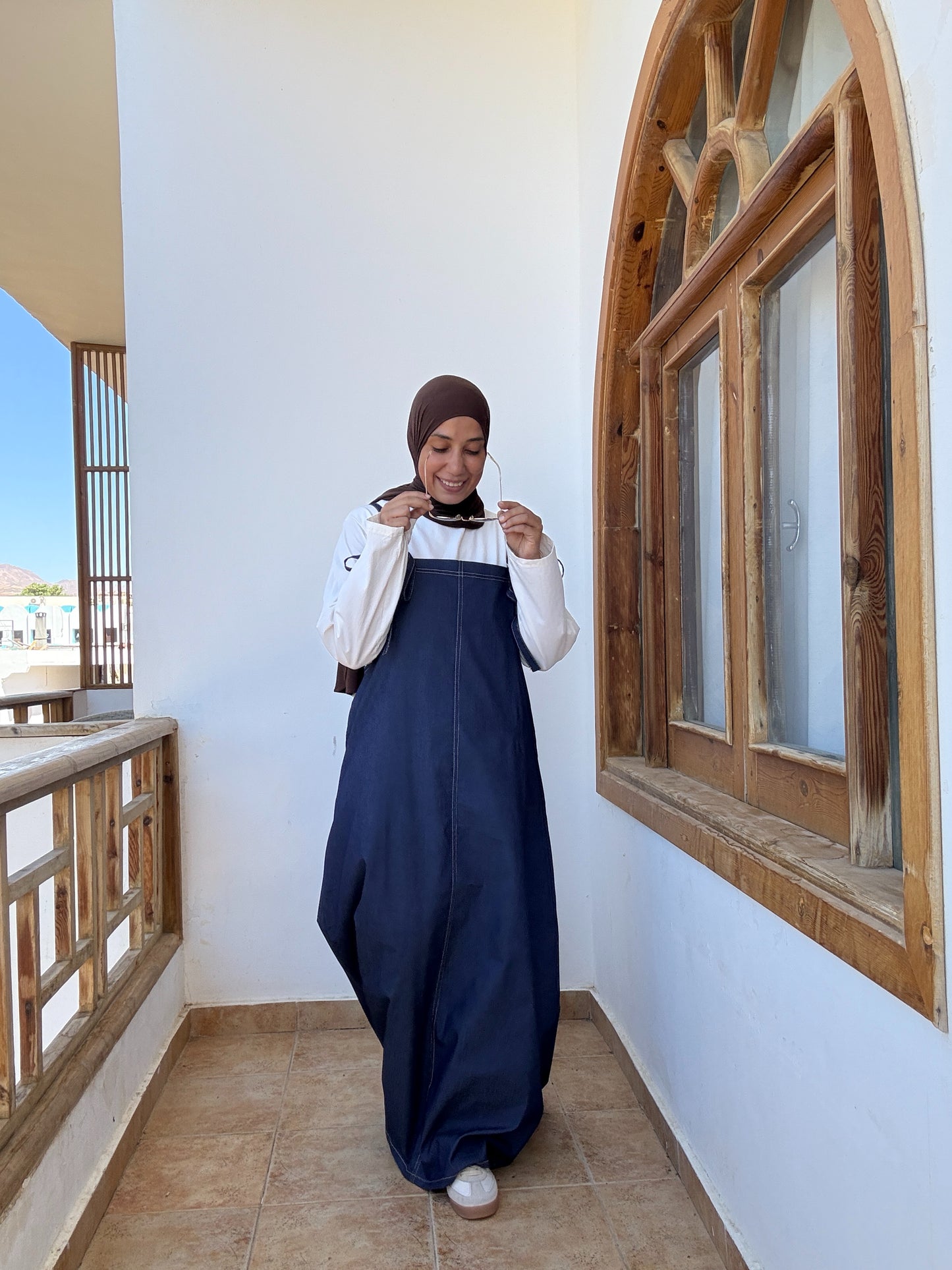 Cute Denim Dress - فستان چينز - QS0135