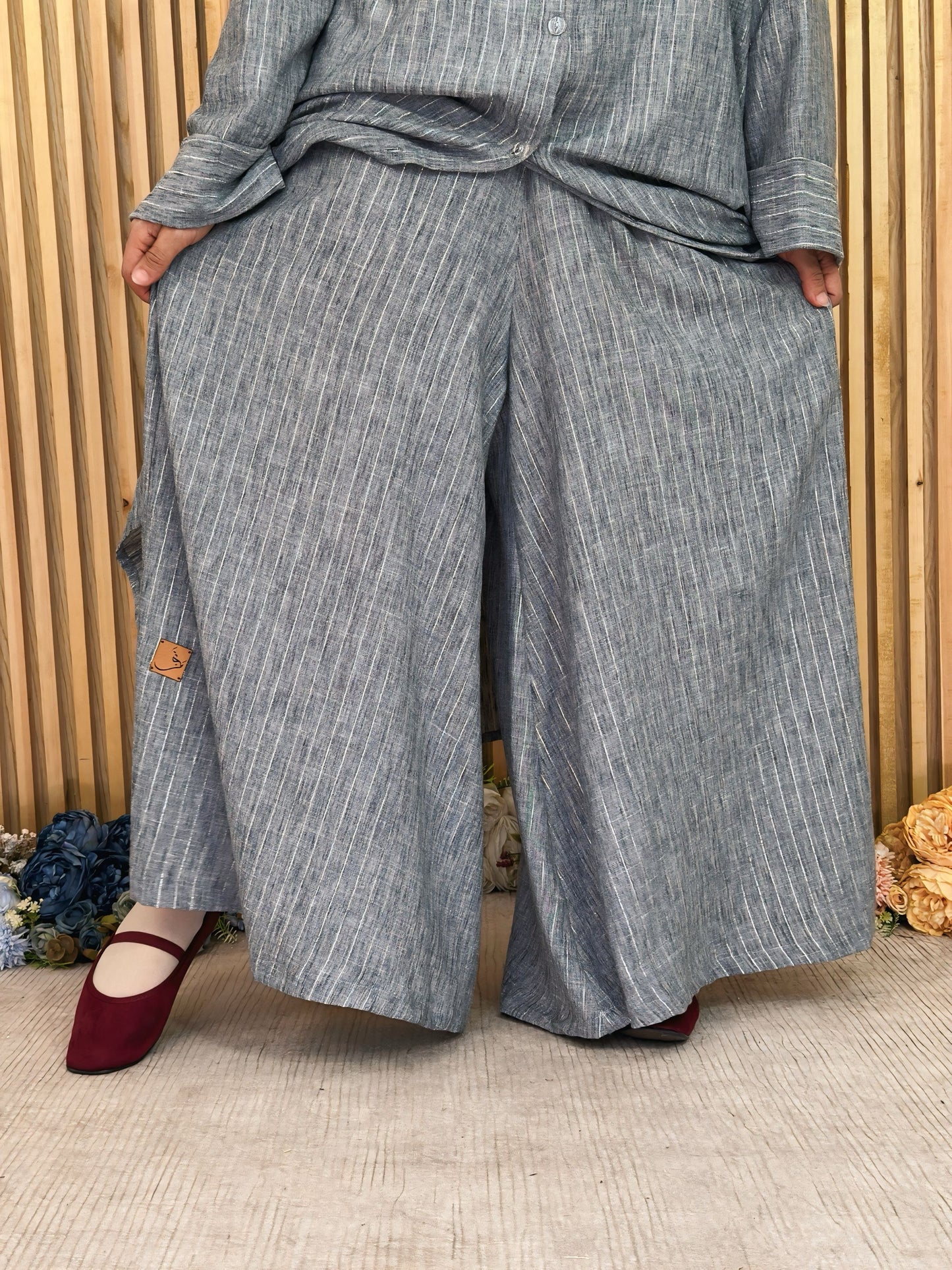 Oversized Long Shirt Set ست شيميز طويل - QS0153