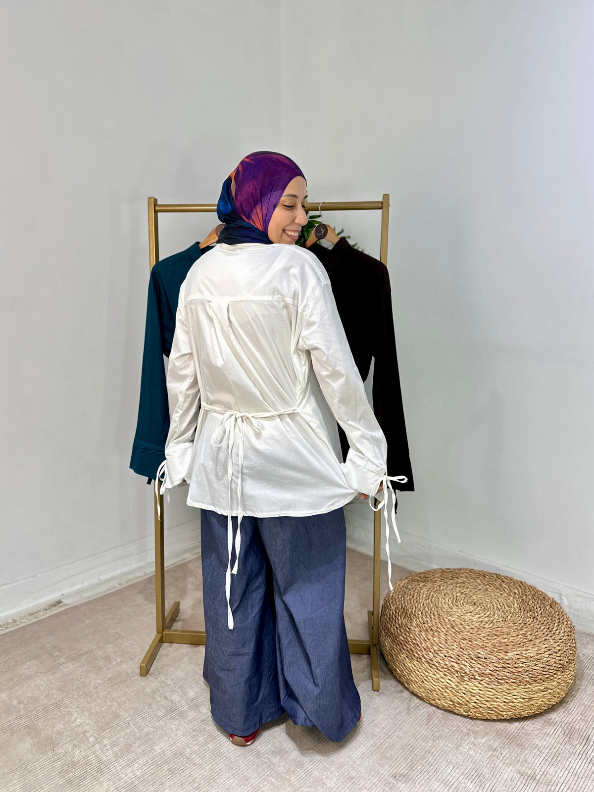 Poplin Blouse بلوزة بوبلين - QS0174