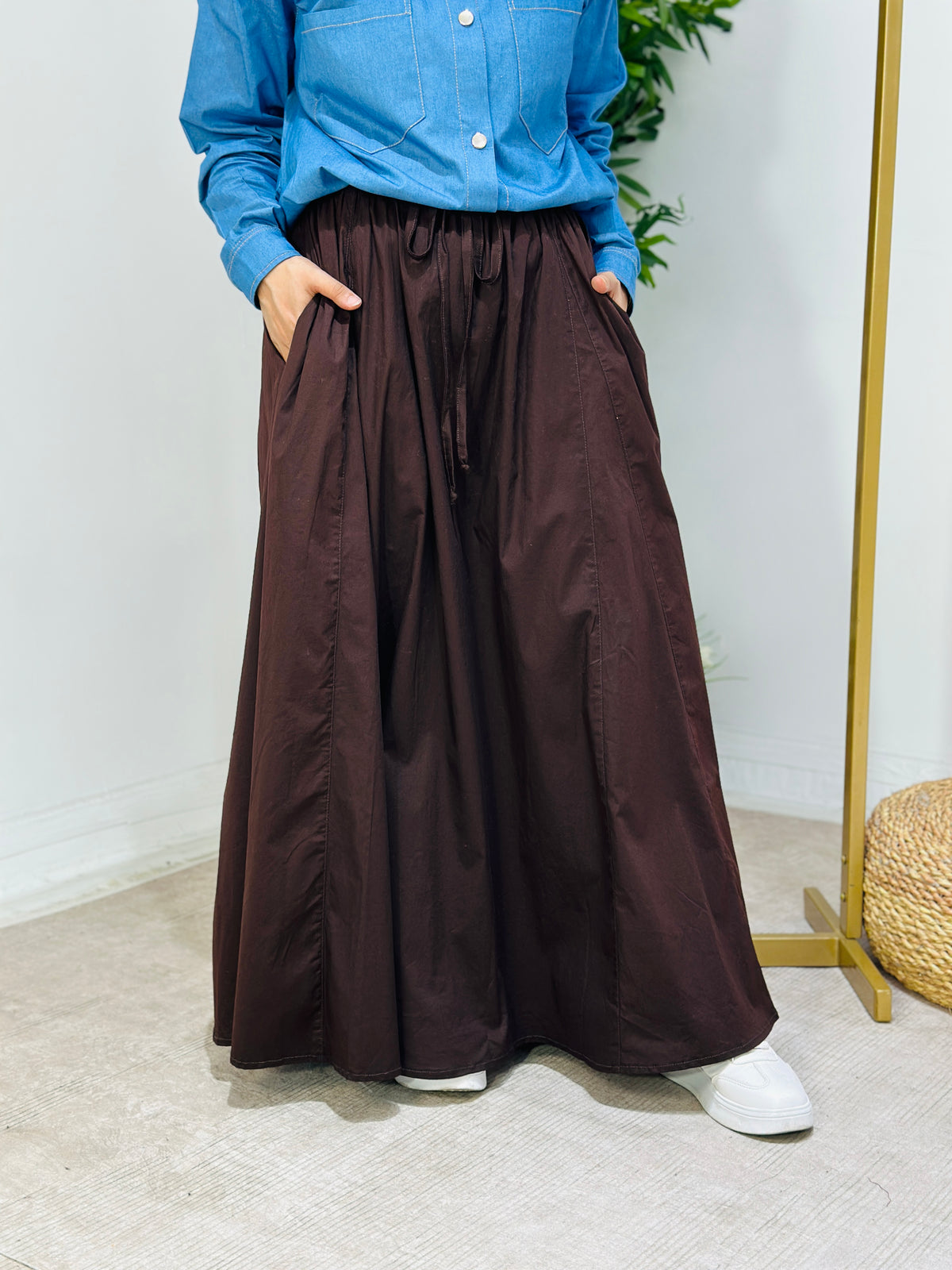 Poplin Skirt جيب بوبلين - QS0169
