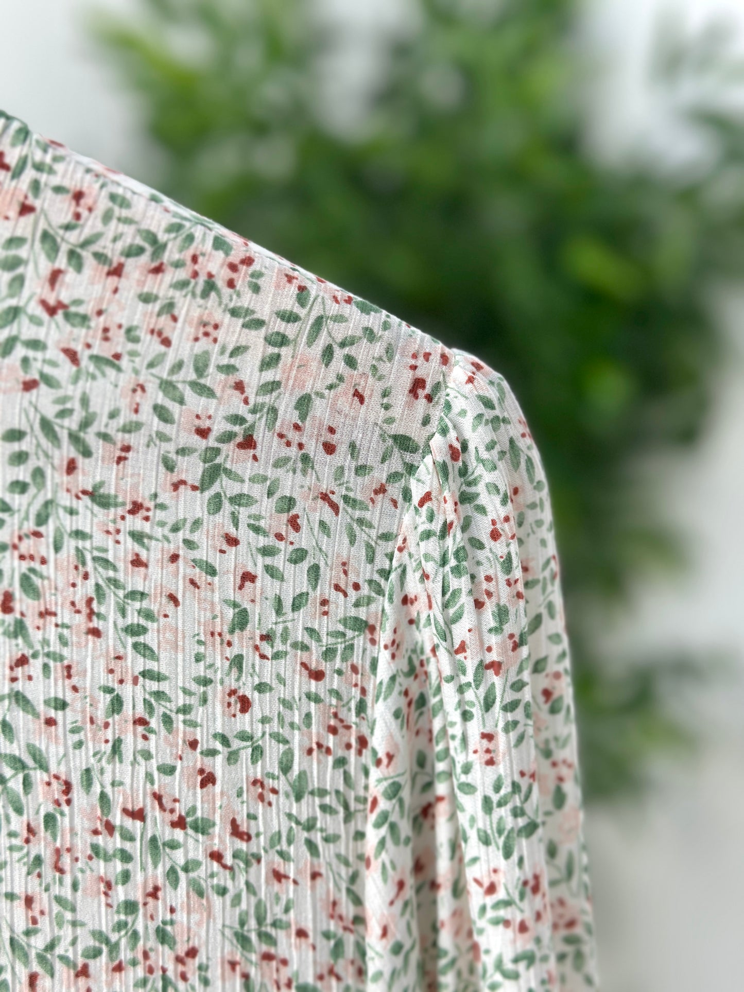 Floral Dress - فستان مشجر ورد -QS0142