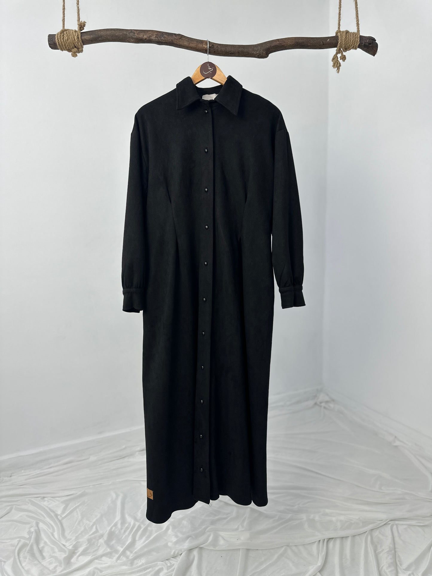 Suede Velvet Dress - فستان قطيفة سويدي - QW099