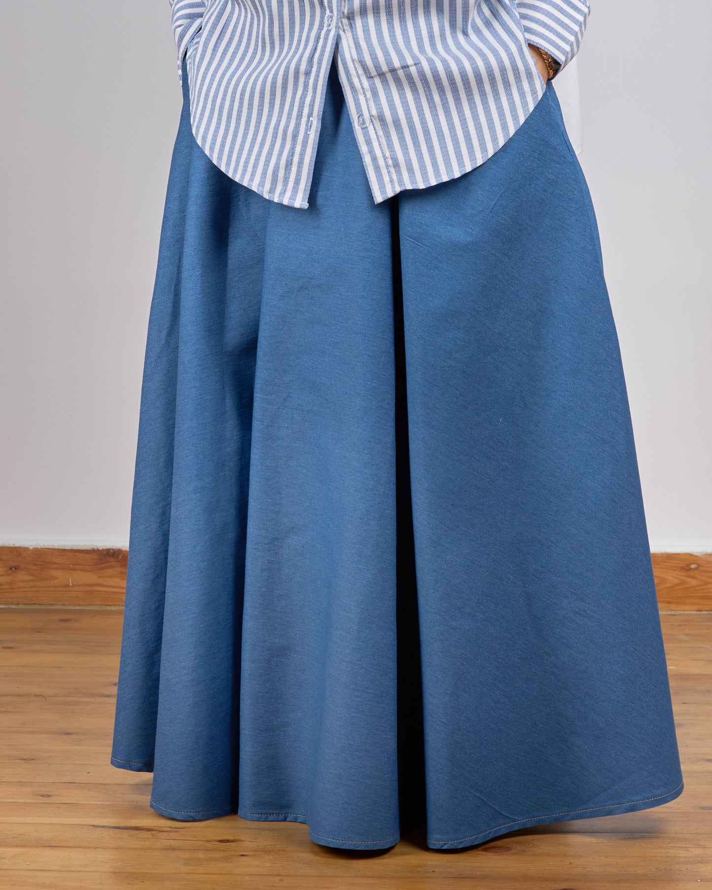DENIM CLOUSHE SKIRT