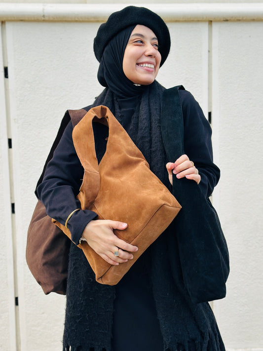 Suede Shoulder Bag