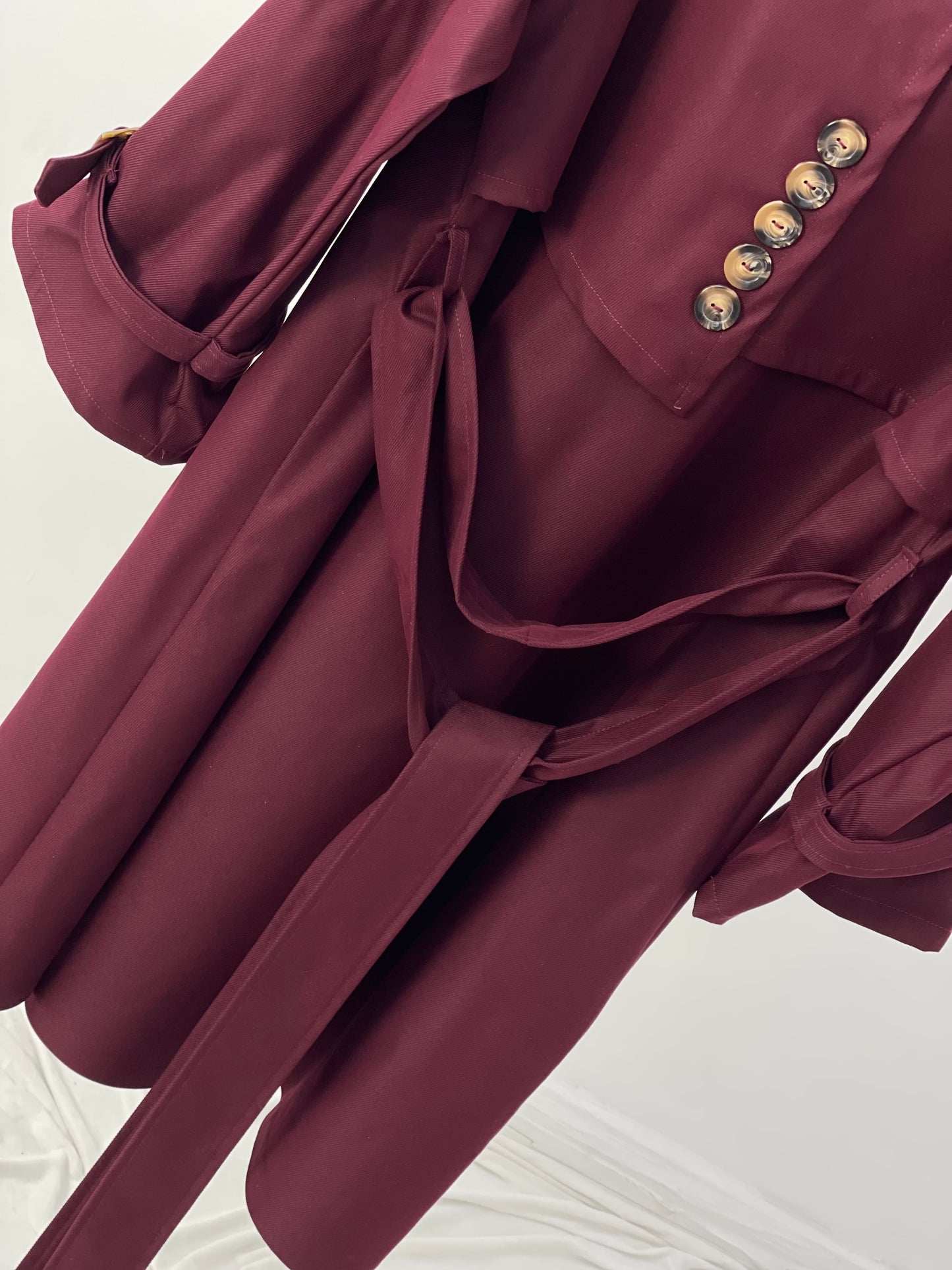 Gabardine Trench Coat-  ترانش كوت جبردين - Drop 25 🍂شتوية ٢٦