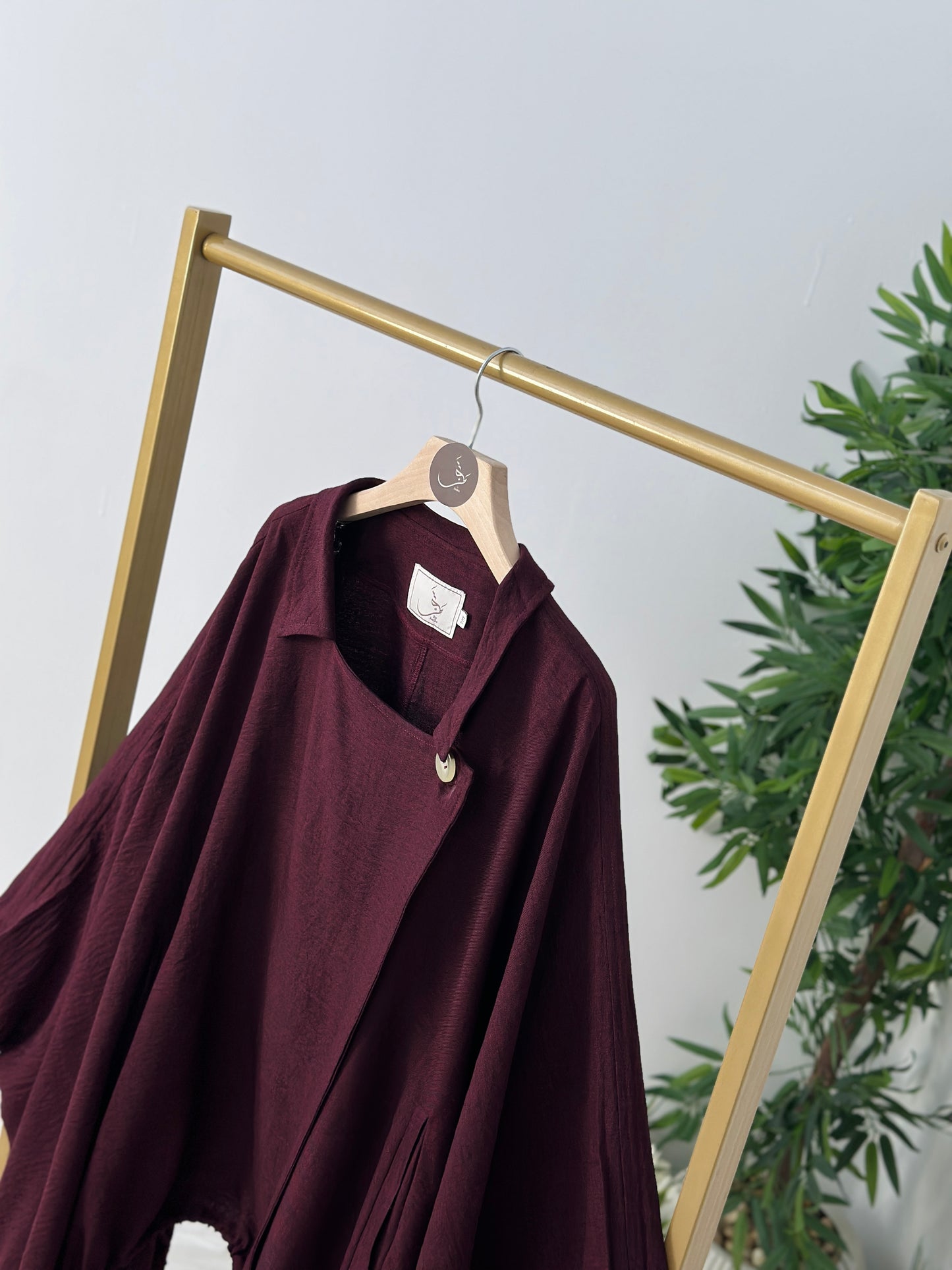Linen Oversized Jacket جاكت أوفر سايز كتان - QS0161