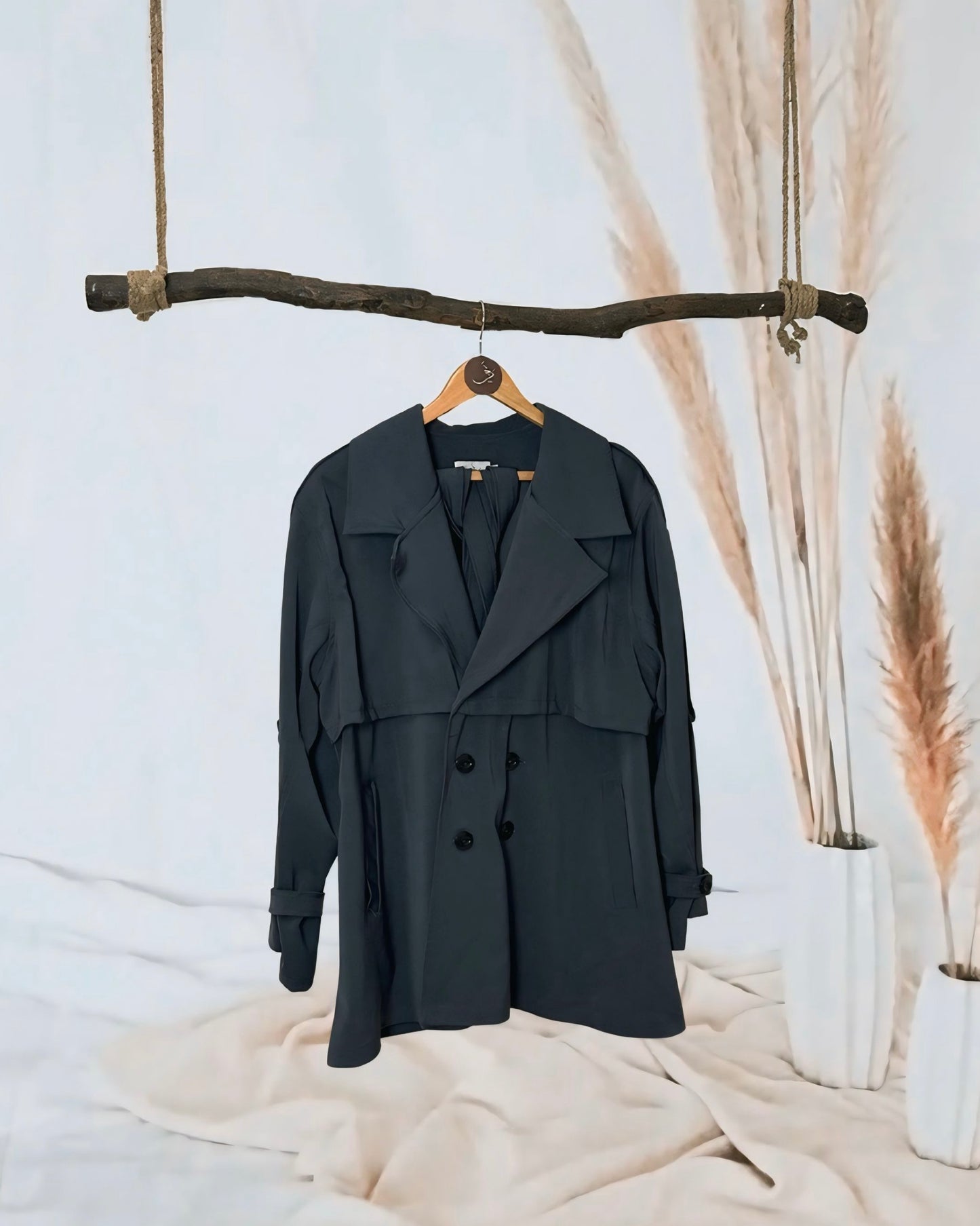 Elegant & Cozy Trench Coat - Drop 1  🍂 شتوية