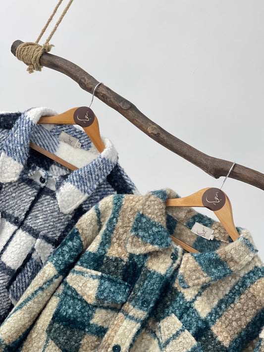 Oversized Wool Shirt - شيمز اوفر سيز صوف قصير - Drop 20 🍂 شتوية ٢٦