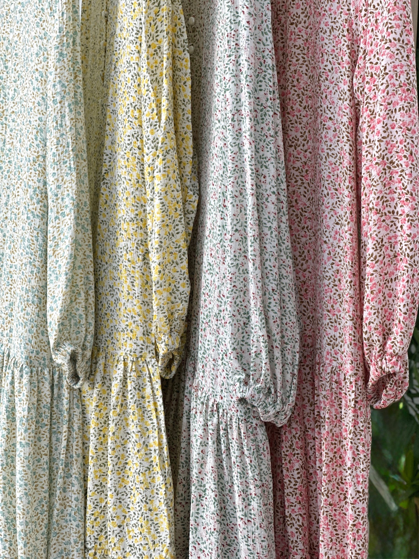 Floral Dress - فستان مشجر ورد -QS0142