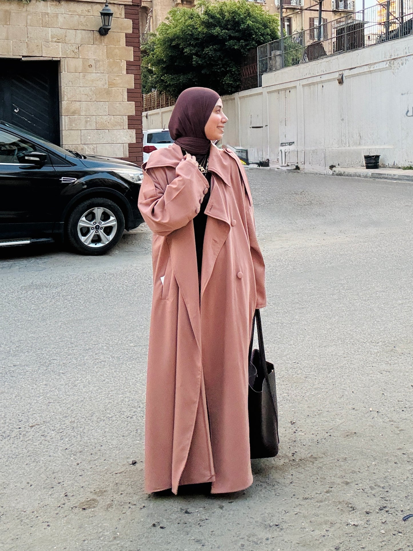 Trench-Style Coat - ترانش كوت Q094