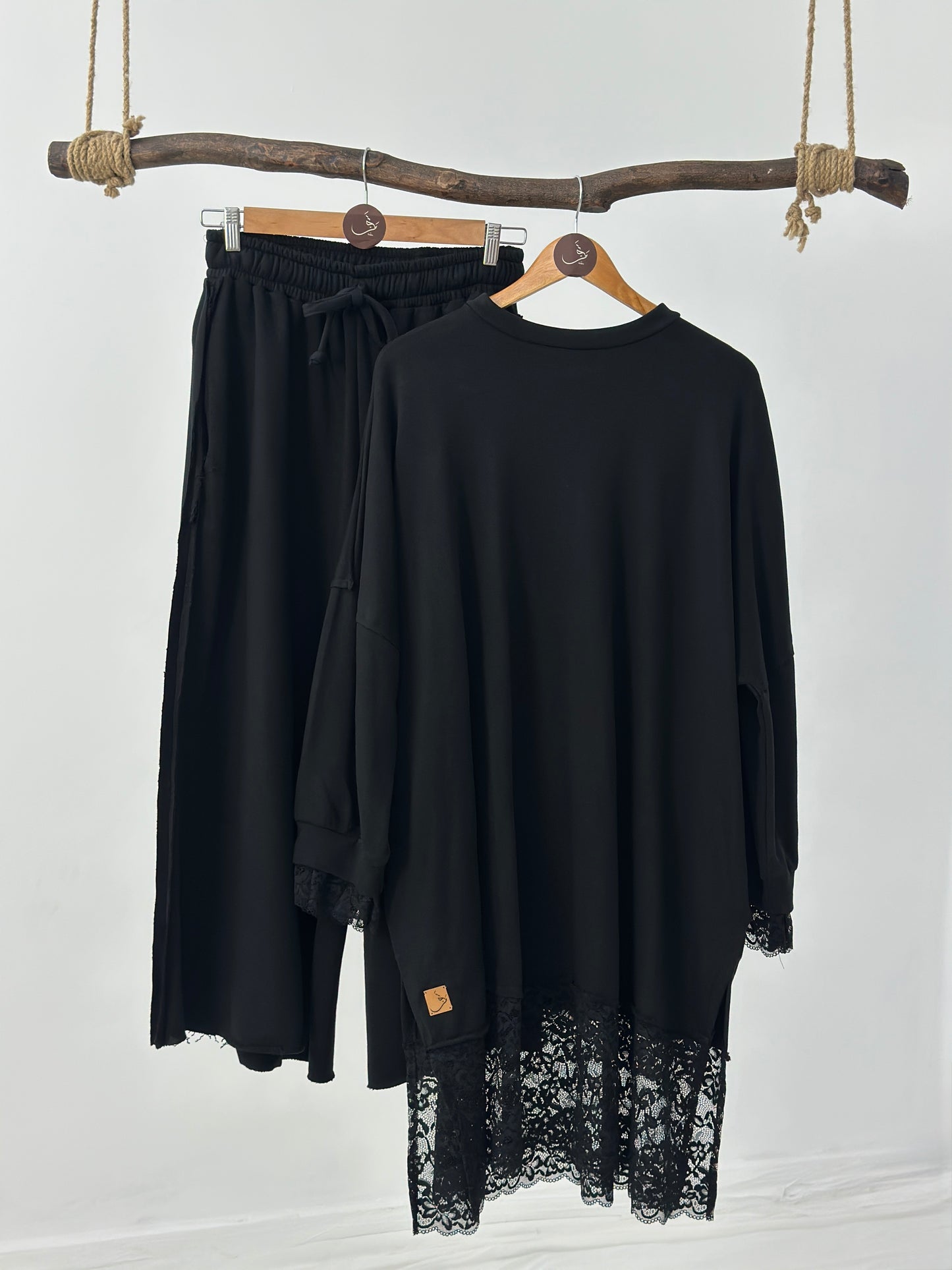 Melton Lace-Trim Set -  ست ملتون دانتيل Q096
