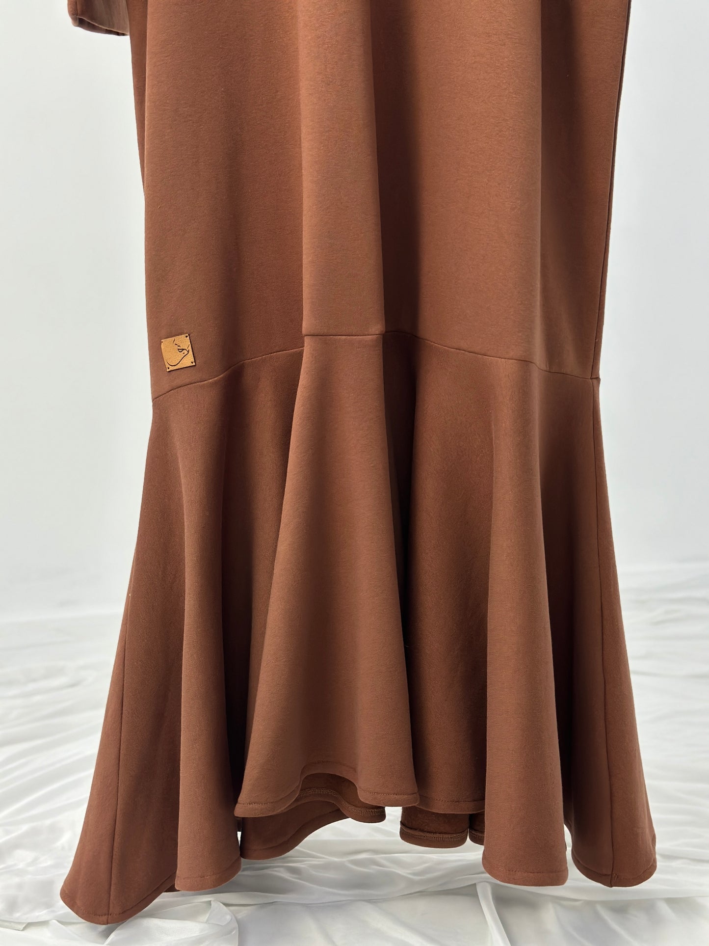 Melton Rose Dress - فستان وردة ملتون - QW098 ( شتوي )