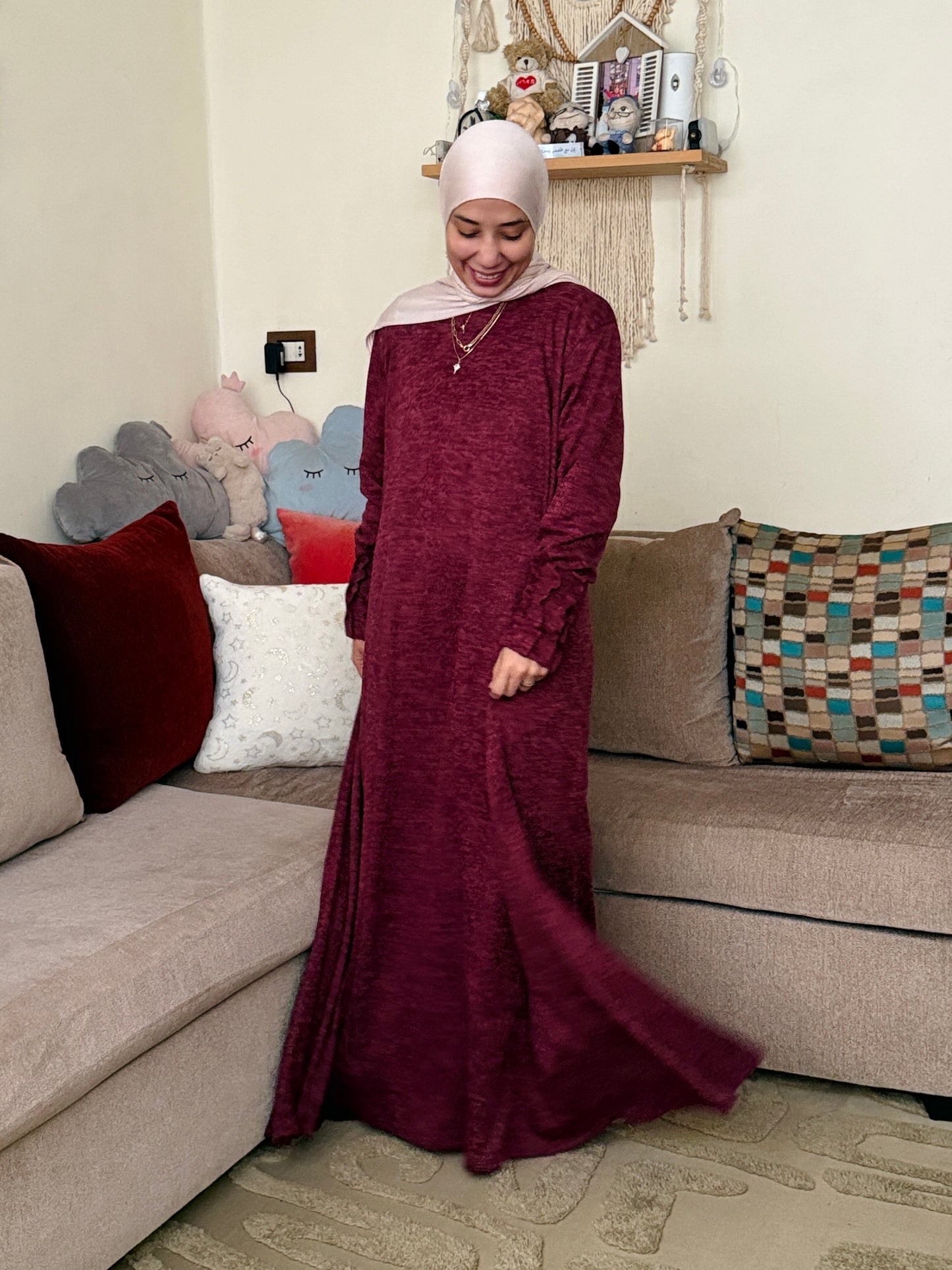 Wool Cloché Dress - فستان صوف كلوش - QW0104( شتوي )