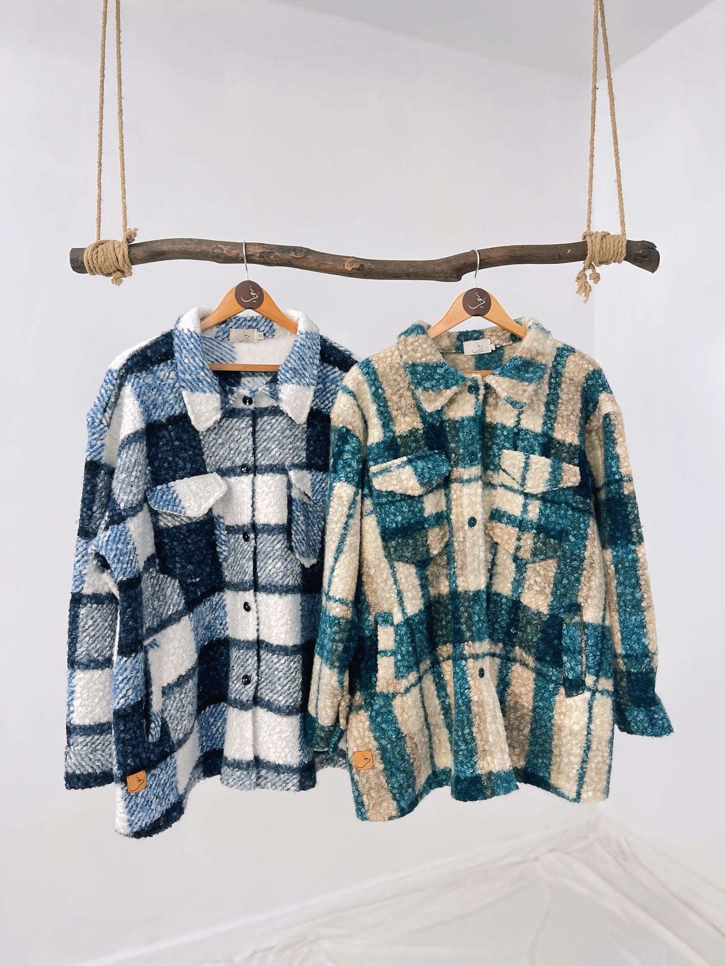 Oversized Wool Shirt - شيمز اوفر سيز صوف قصير - Drop 20 🍂 شتوية ٢٦