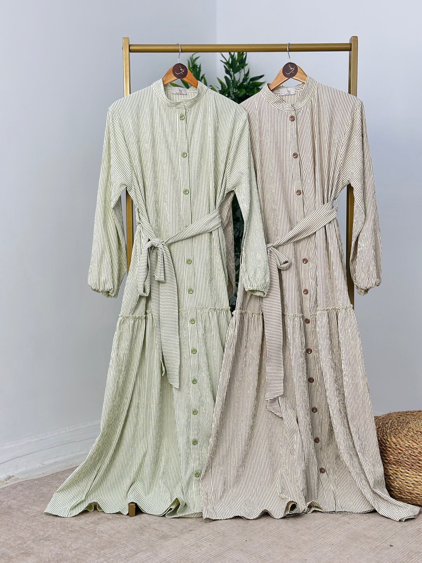 Striped Dress فستان مخطط - QS0160