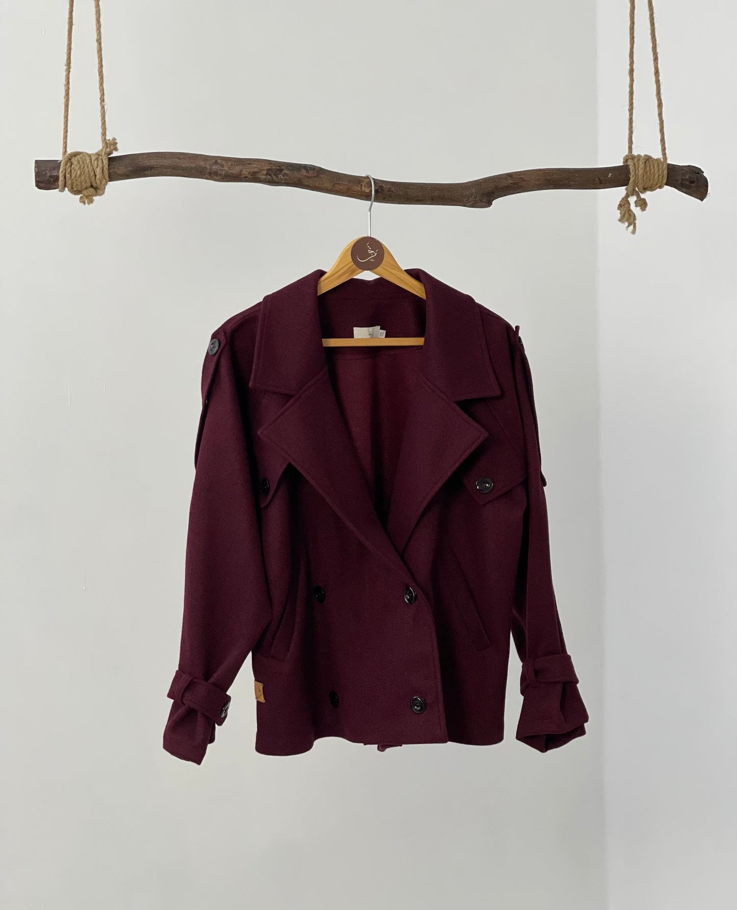 Short Wool Jacket -جاكت جوخ قصير - QW0105