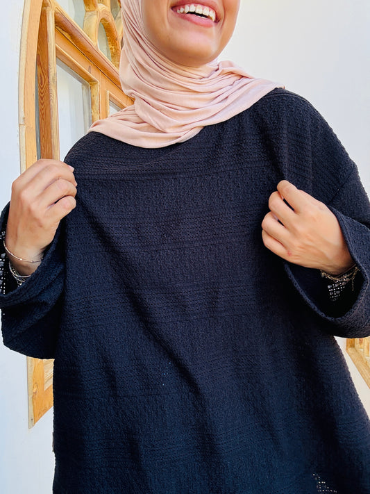 Oversized Knit Top - توب تريكو