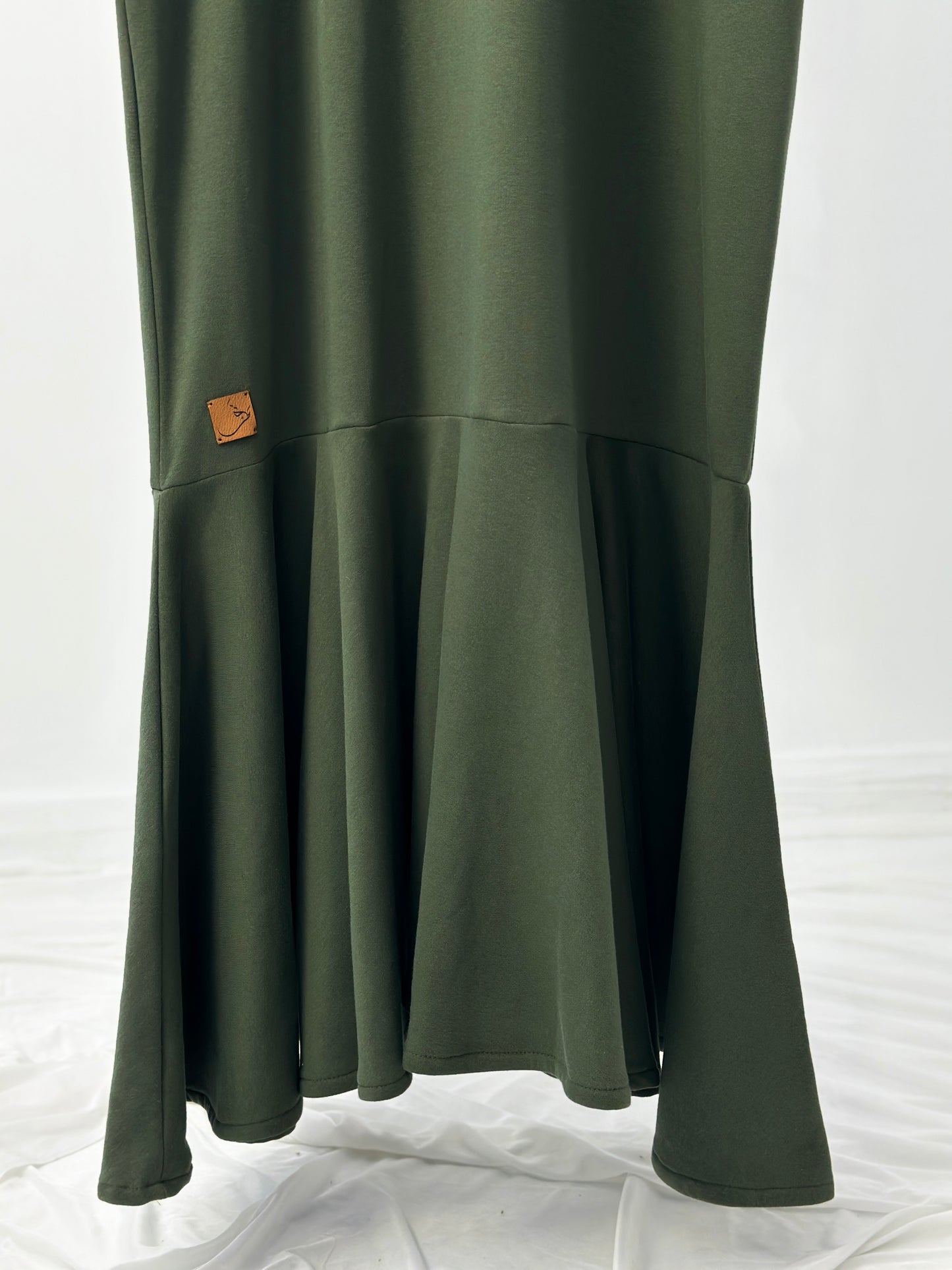Melton Rose Dress - فستان وردة ملتون - QW098 ( شتوي )