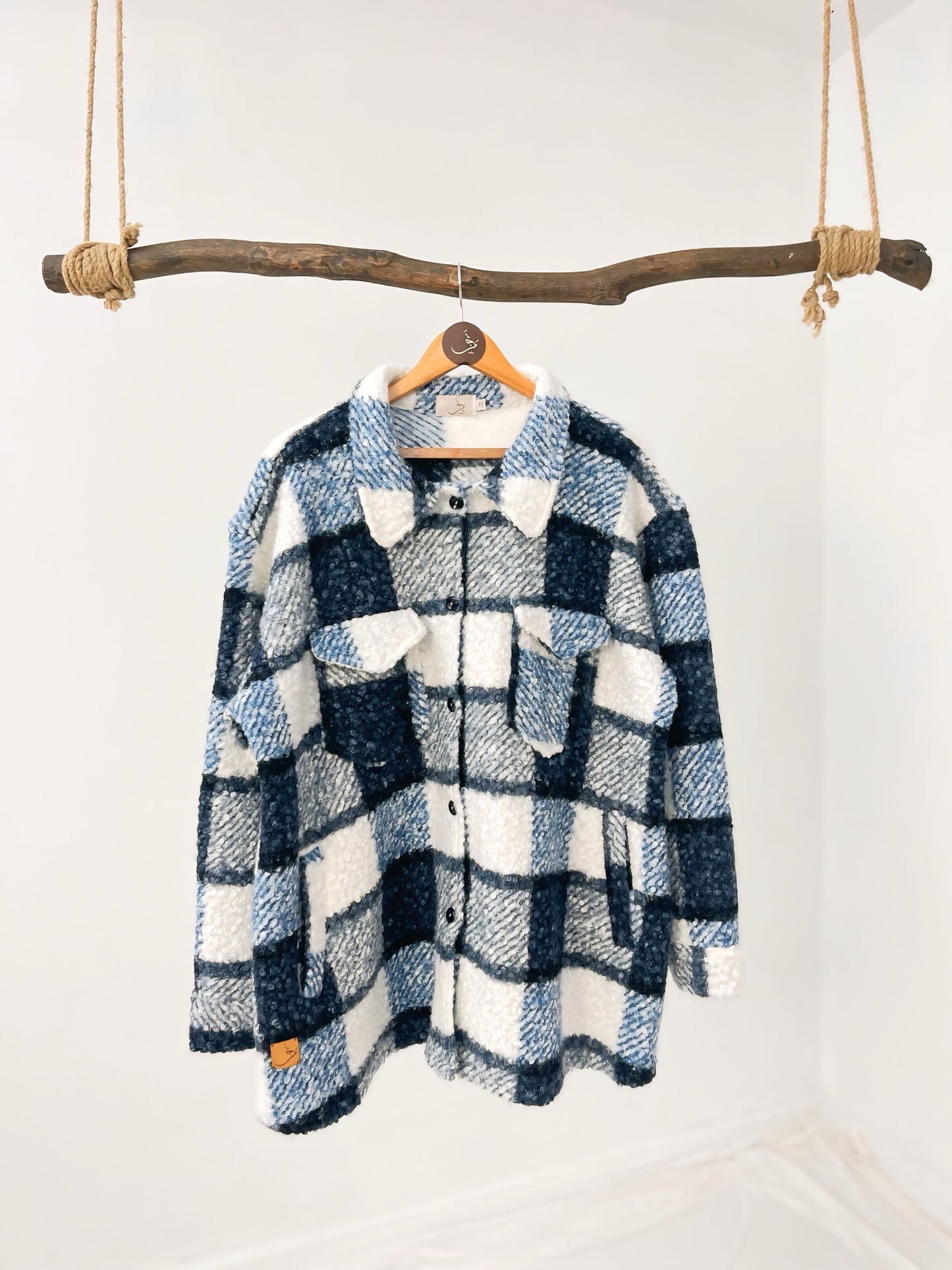 Oversized Wool Shirt - شيمز اوفر سيز صوف قصير - Drop 20 🍂 شتوية ٢٦