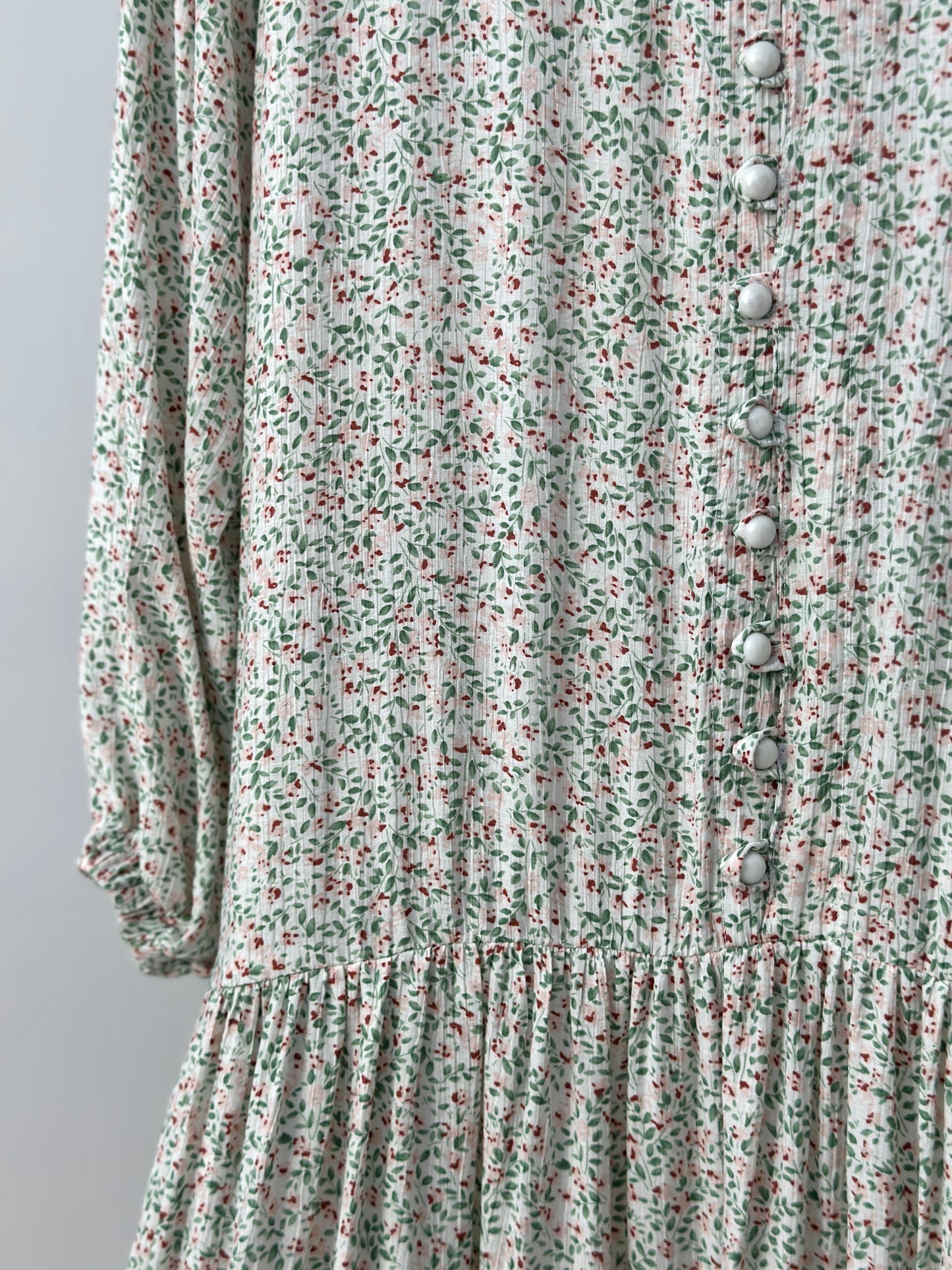 Floral Dress - فستان مشجر ورد -QS0142