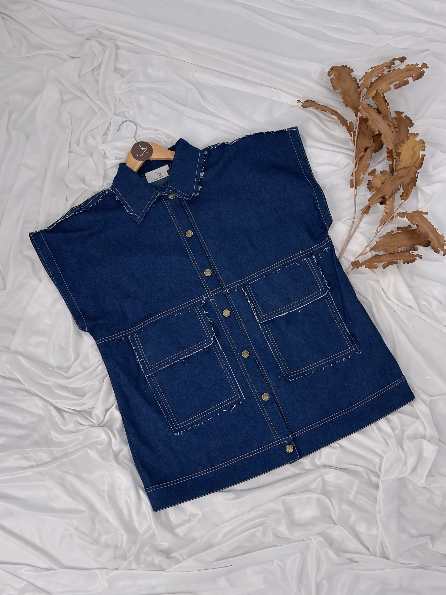 Denim Cut Jacket – Drop 3 🍂شتوية