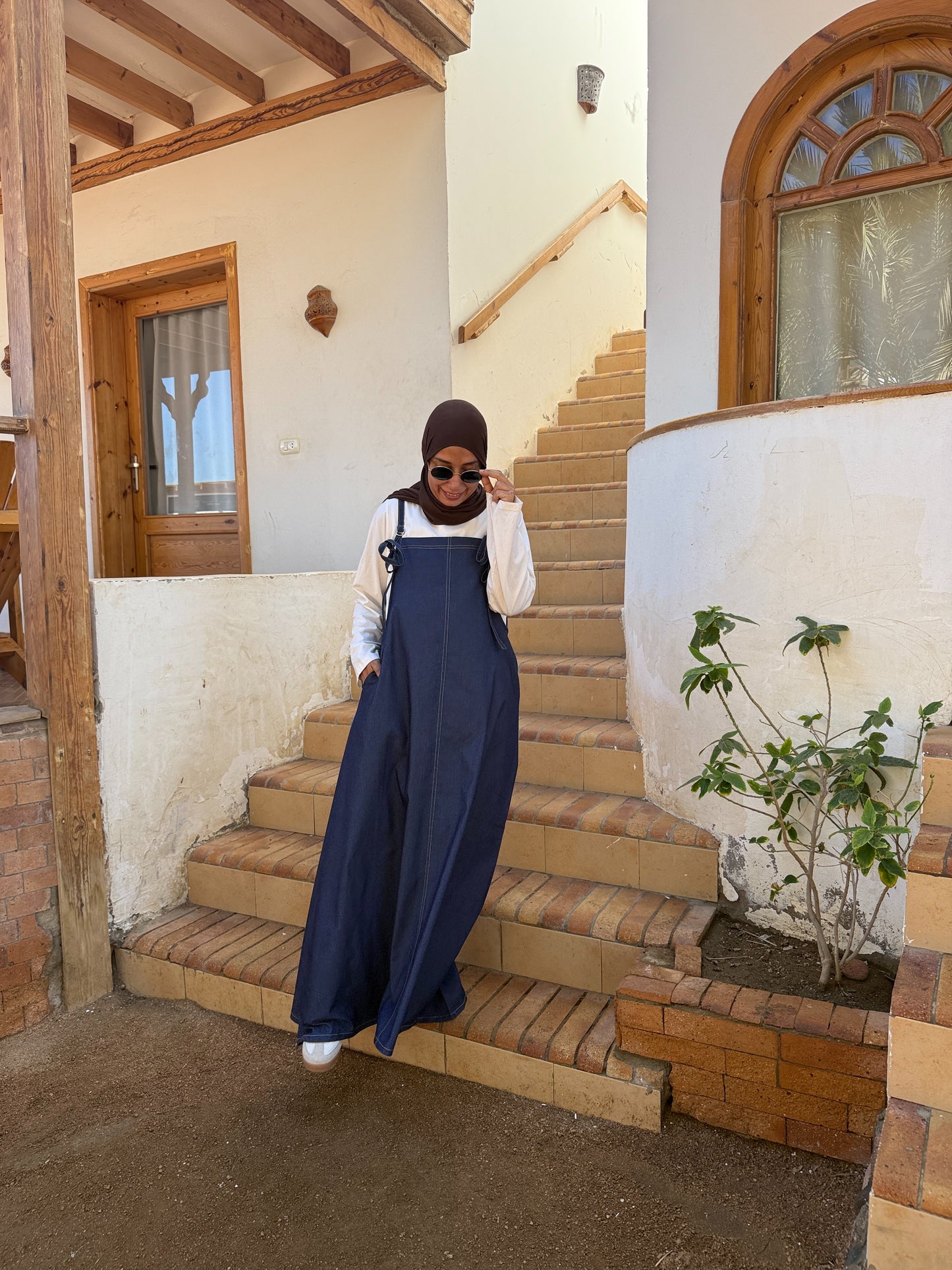 Cute Denim Dress - فستان چينز - QS0135