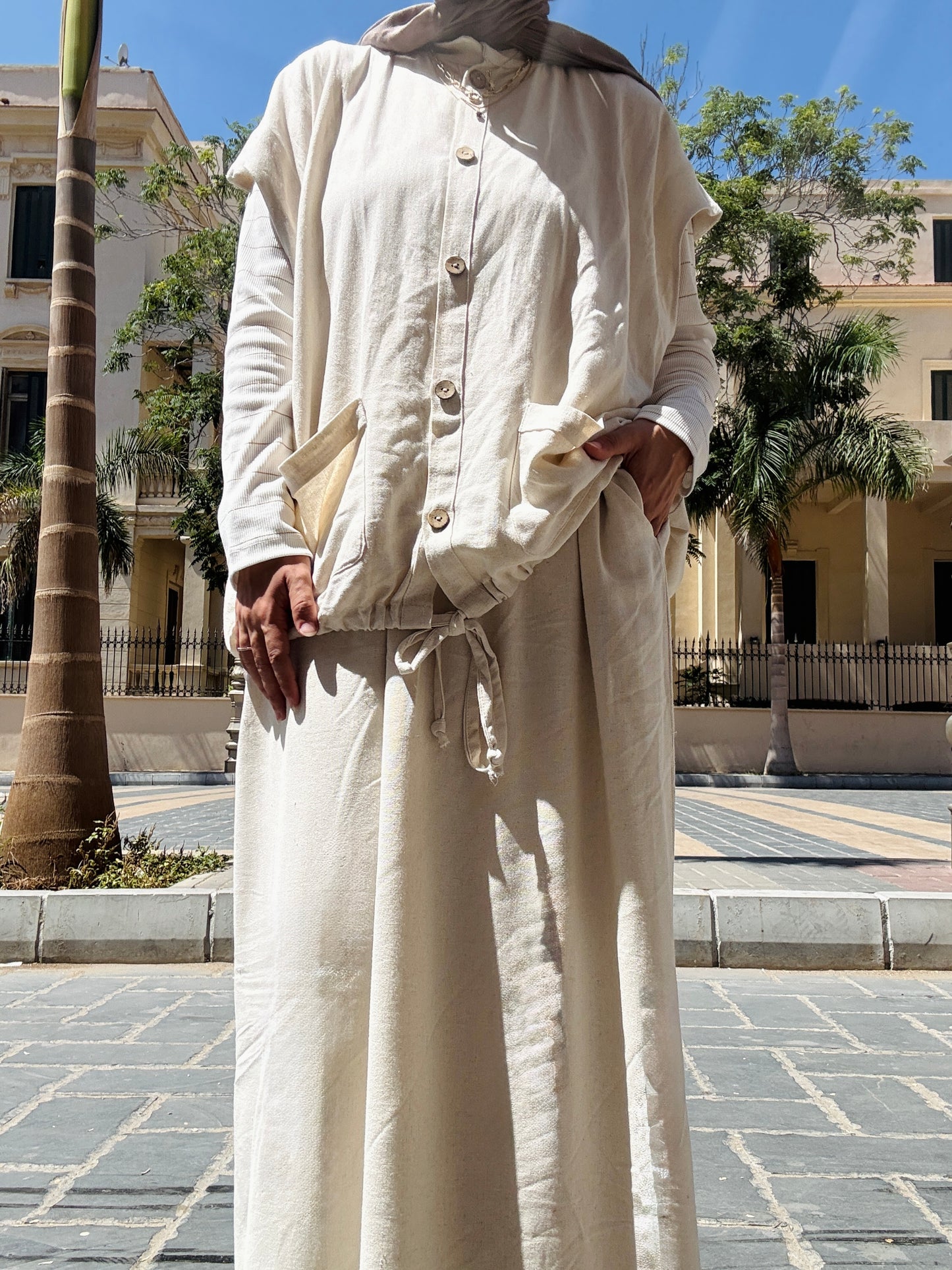 Raw Linen Set ست كتان خام - QS0168