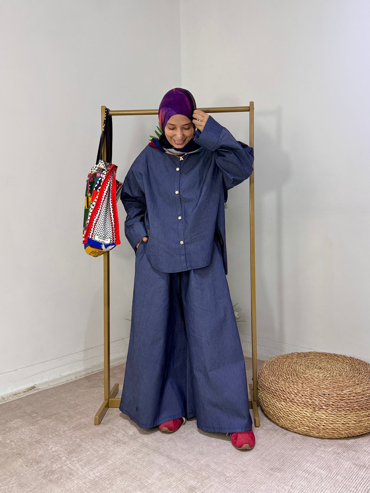 Jeans Butterfly Set ست فراشة چينز - QS0172