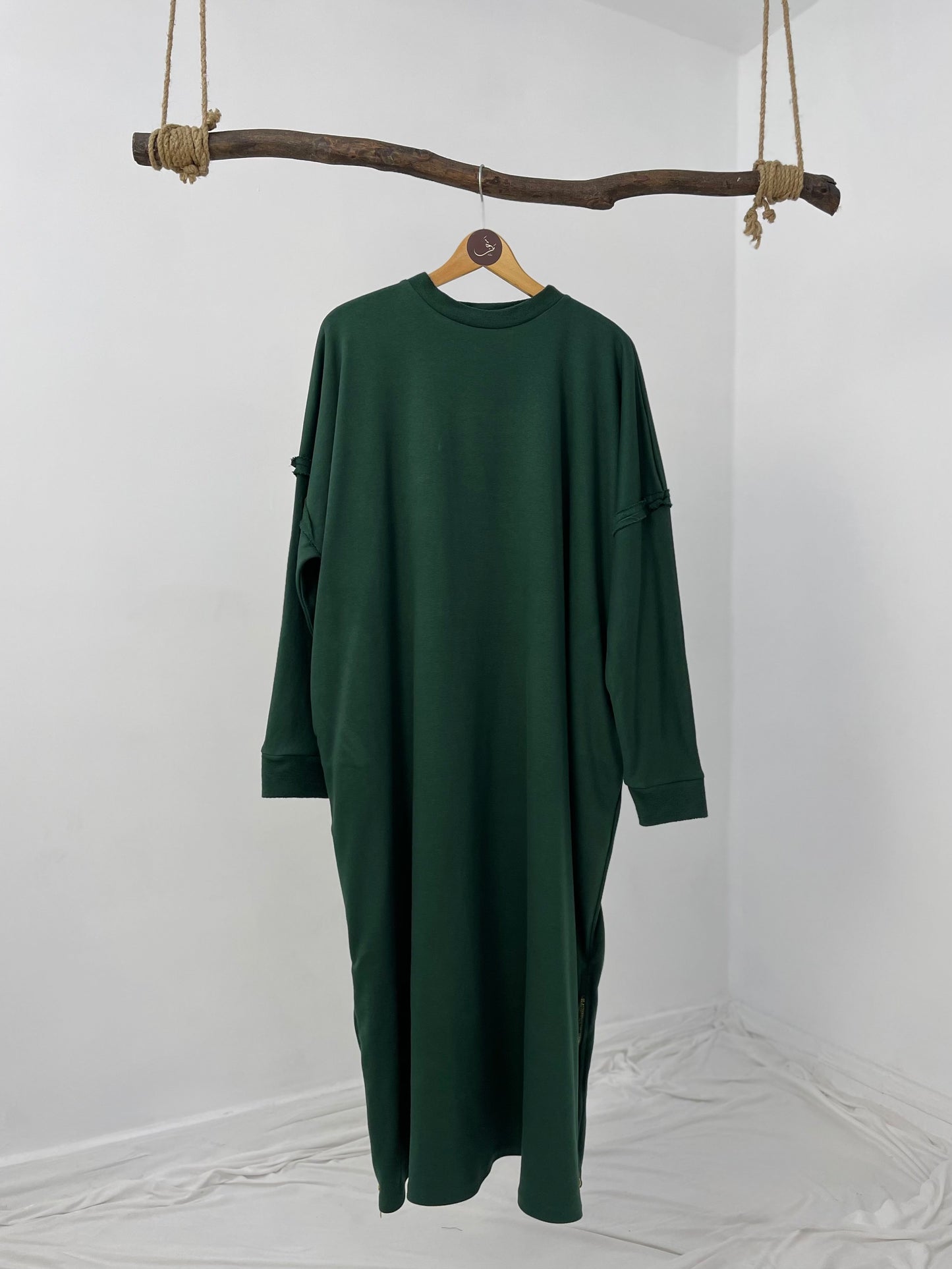 Melton Side-Zip Dress - فستان ملتون سوستة - QW0108