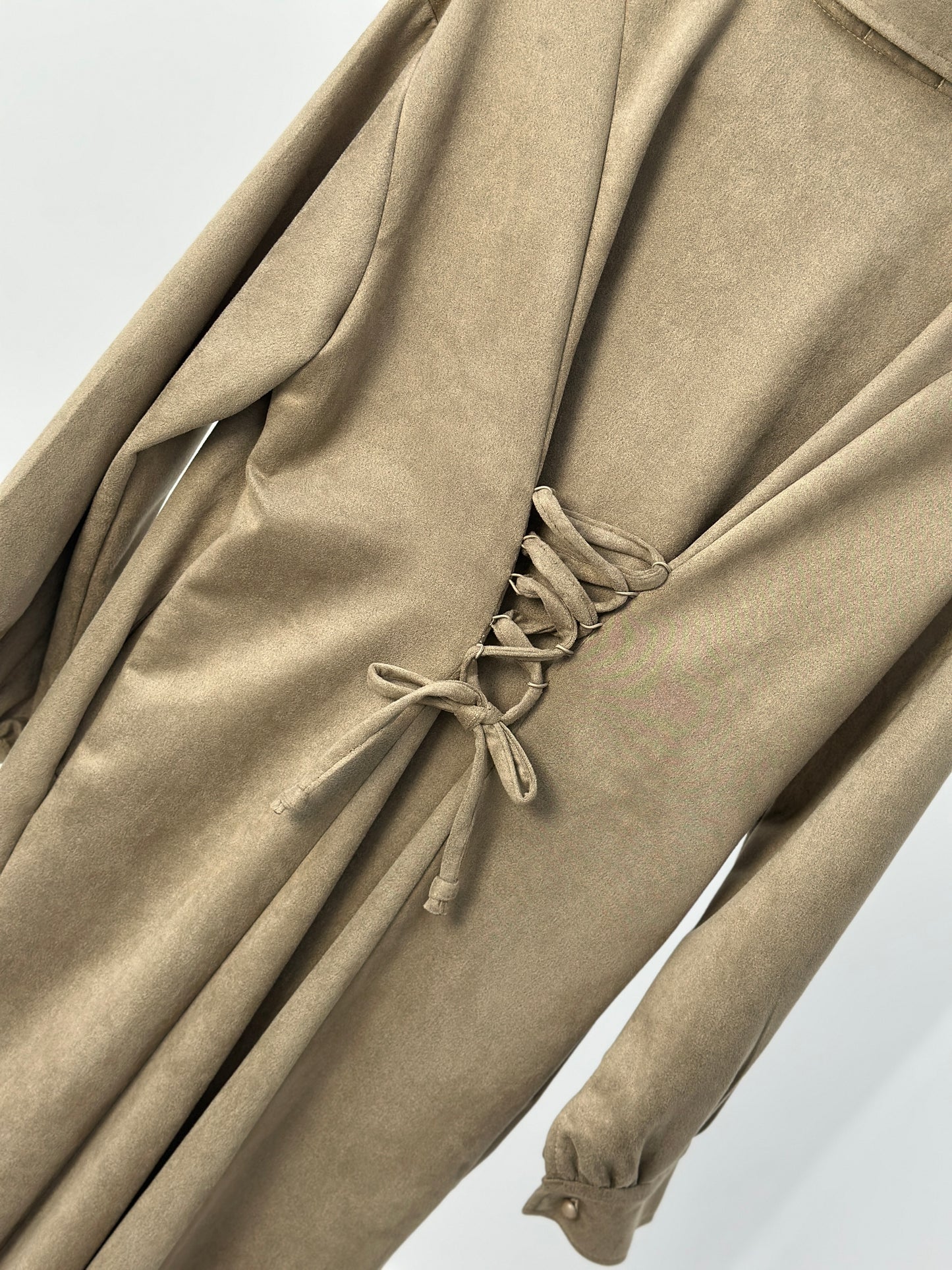 Suede Velvet Dress - فستان قطيفة سويدي - QW099
