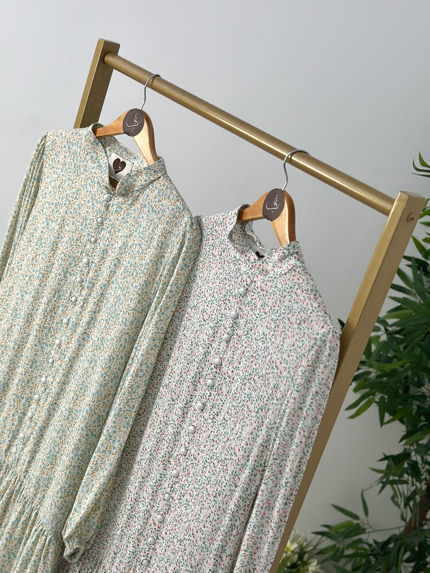 Floral Dress - فستان مشجر ورد -QS0142