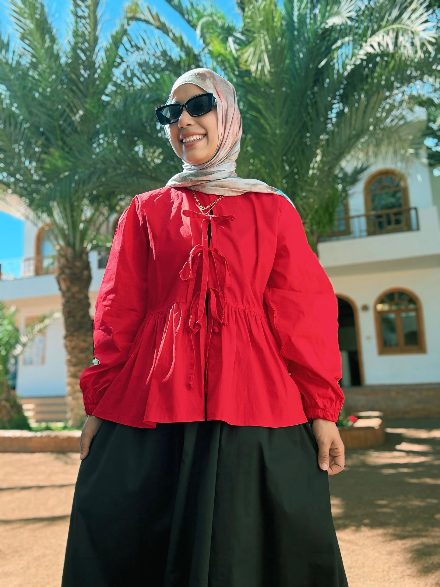 Bow Blouse بلوز فيونكات - QS0158