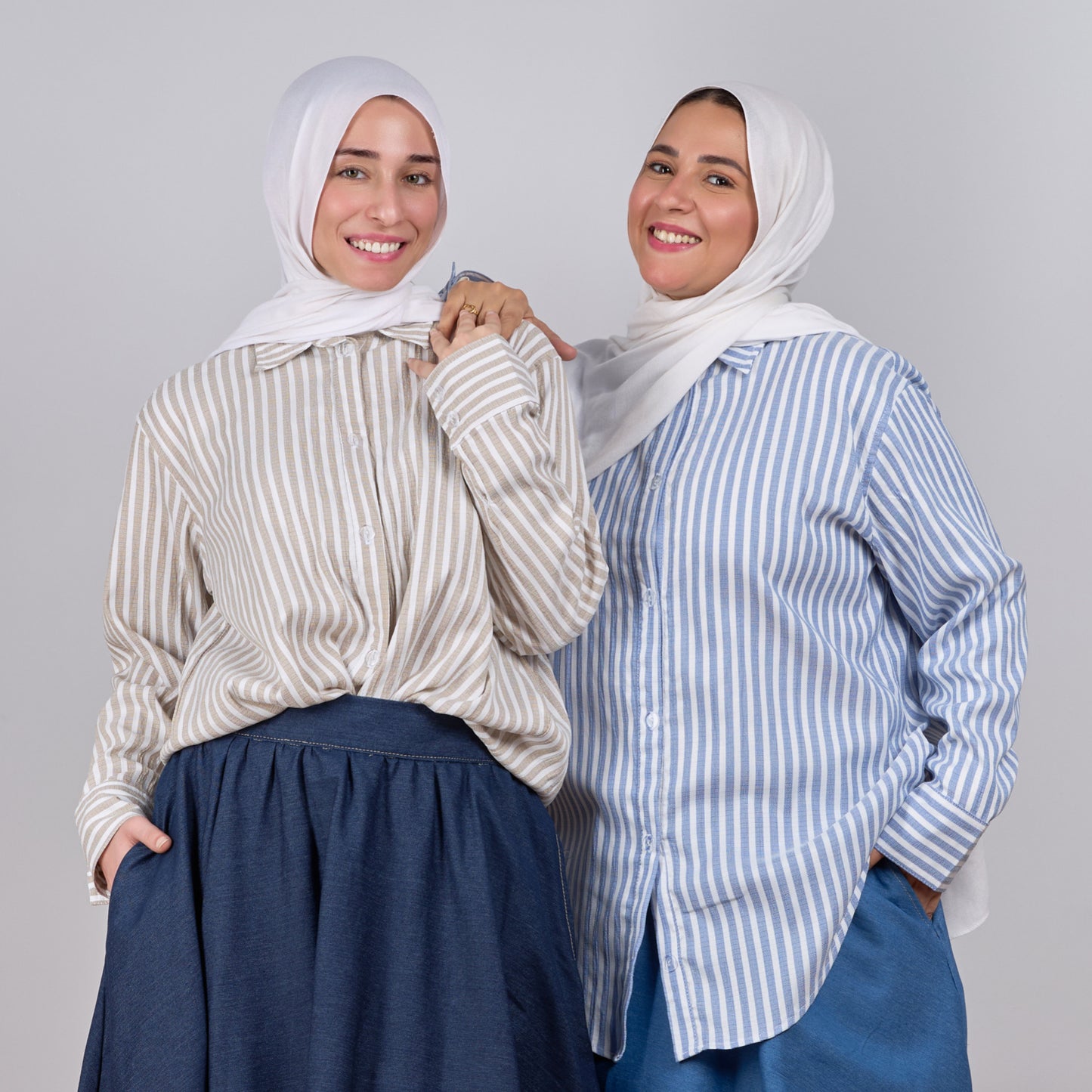 STRIPED BLOUSE- شيمز مخطط