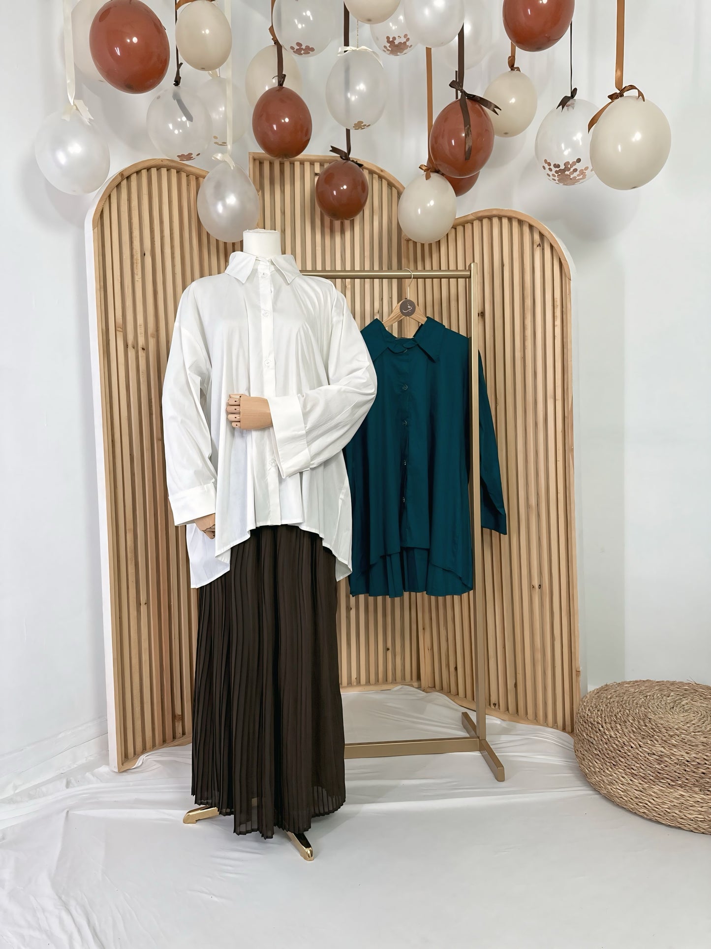 Pleated Oversized Shirt - QS0130