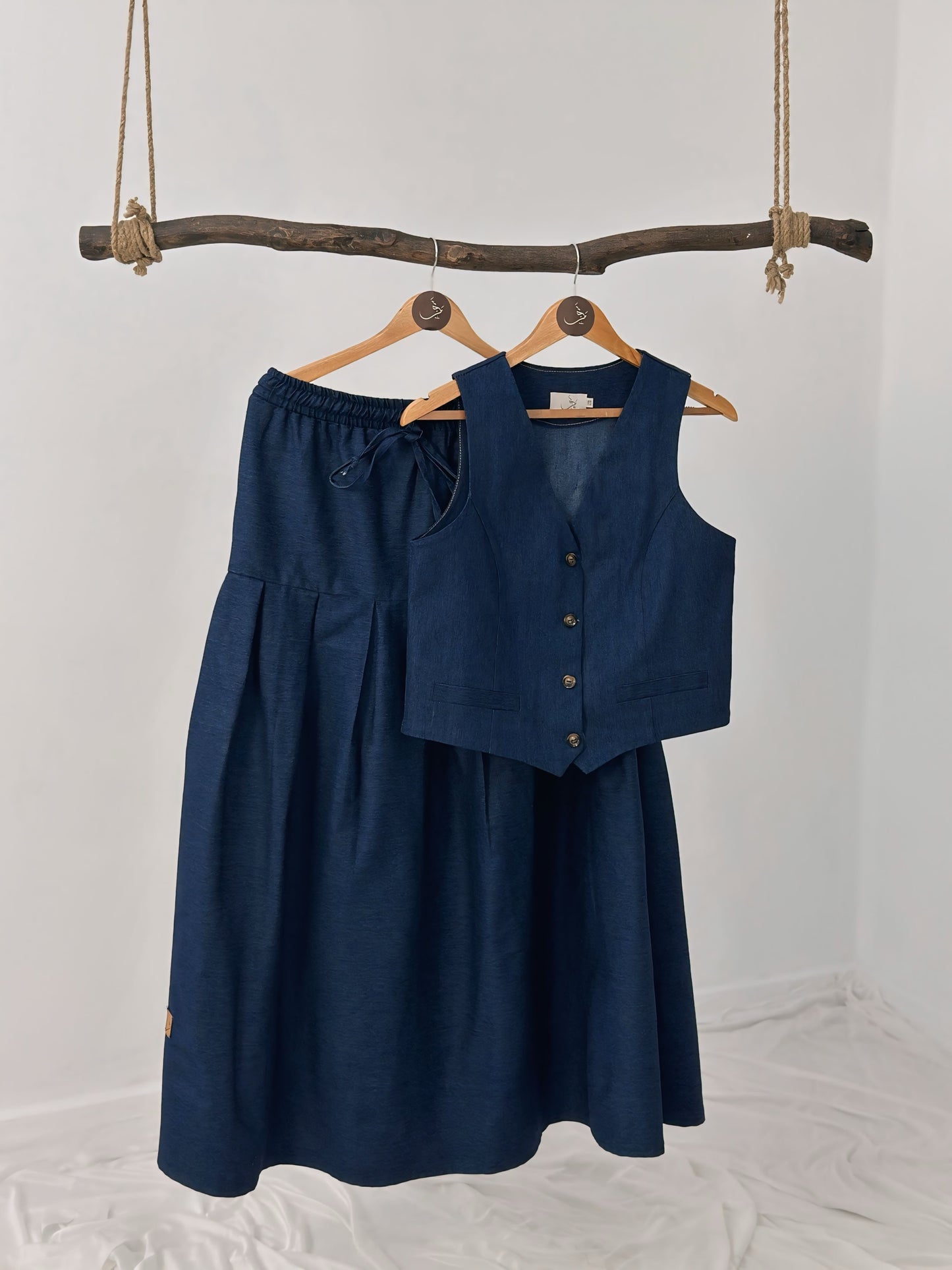 Vest Denim Set ..  فست ست جينز