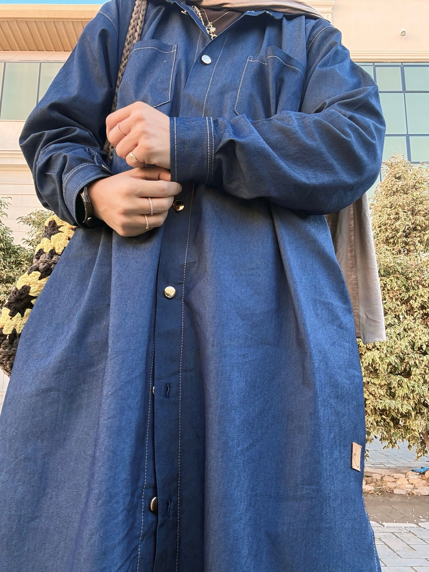 Simple Denim Set - ست چينز -QS0136