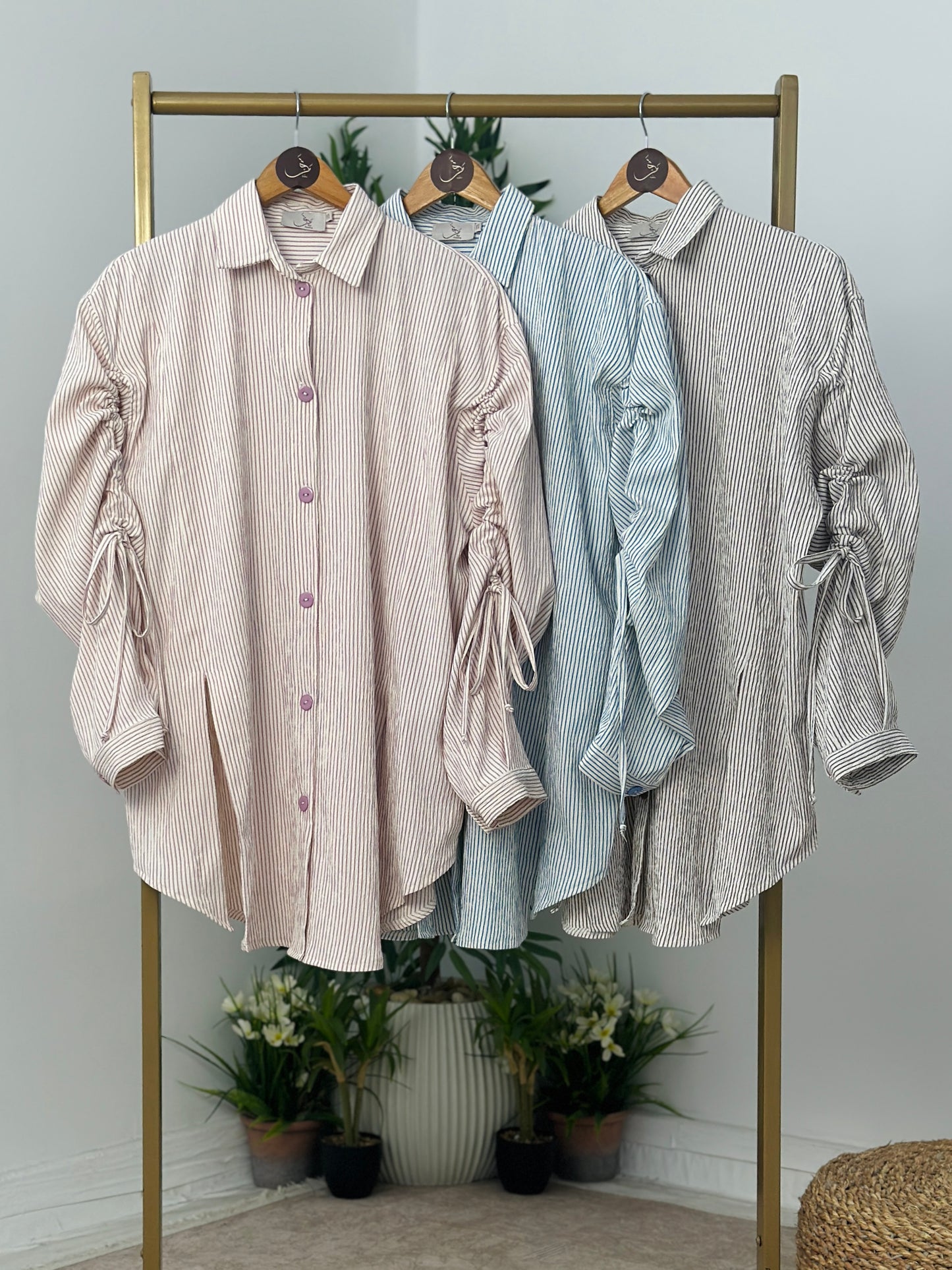 Striped Chemise شيمز مخطط - QS0163