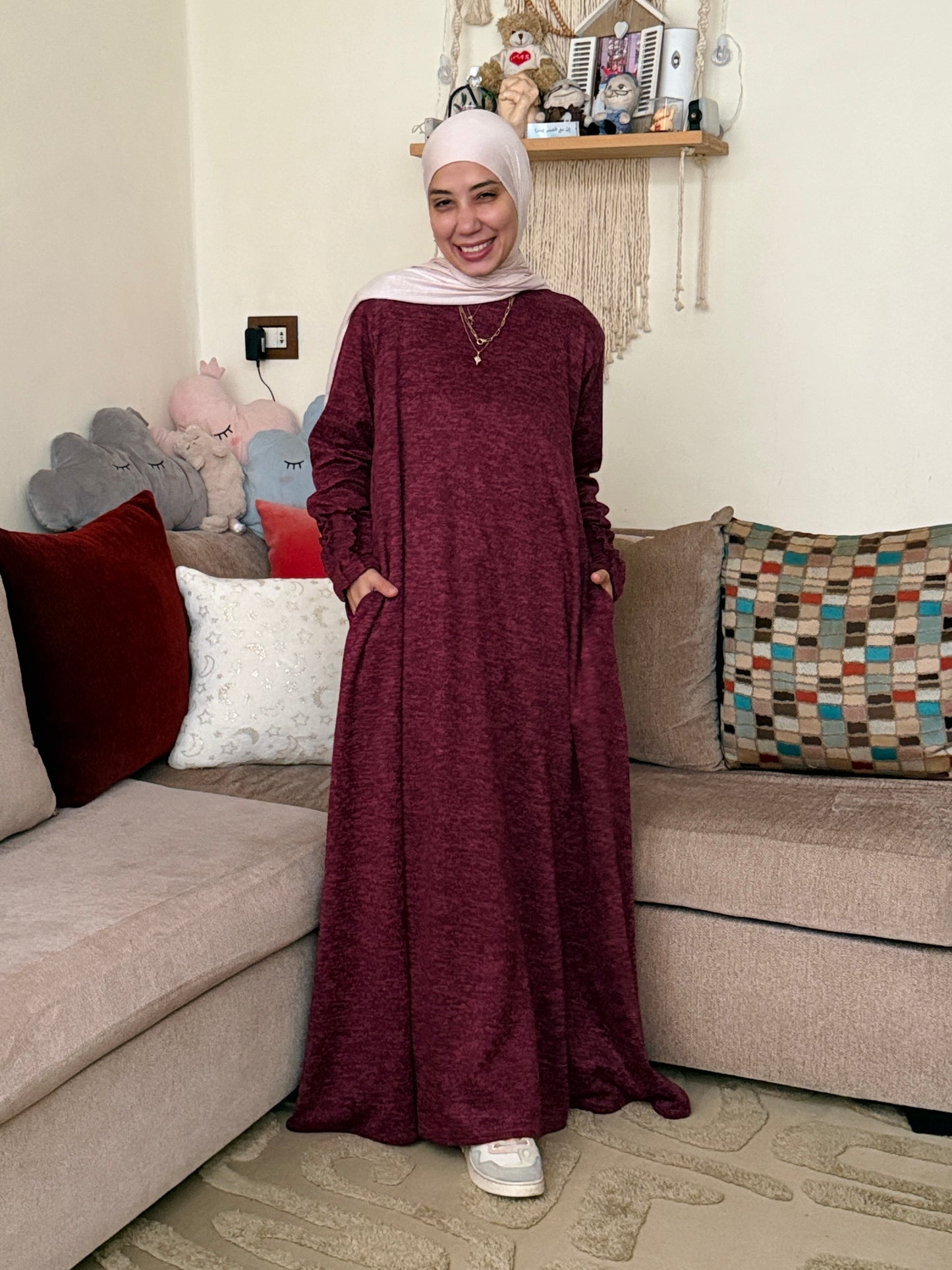 Wool Cloché Dress - فستان صوف كلوش - QW0104( شتوي )