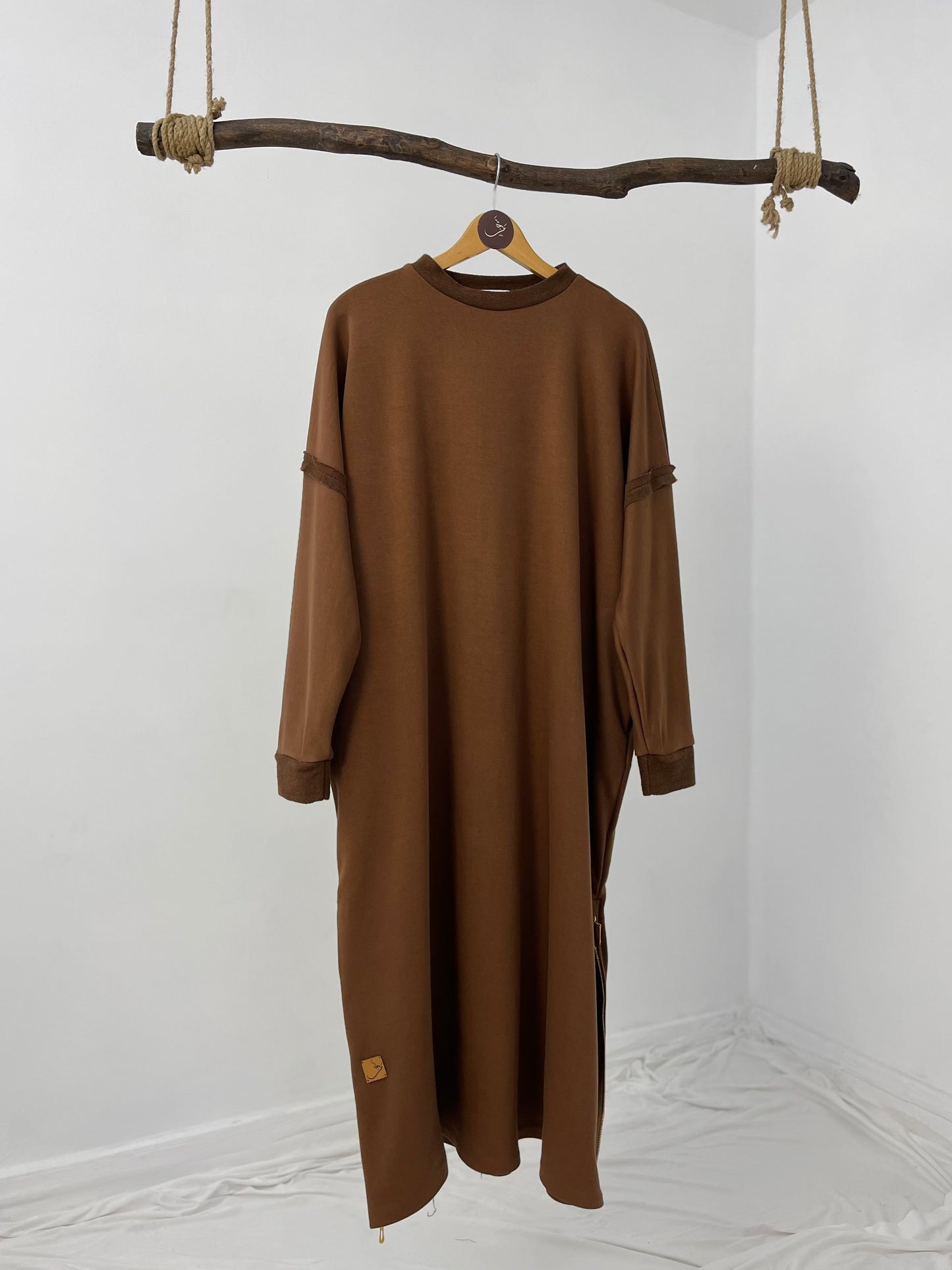 Melton Side-Zip Dress - فستان ملتون سوستة - QW0108
