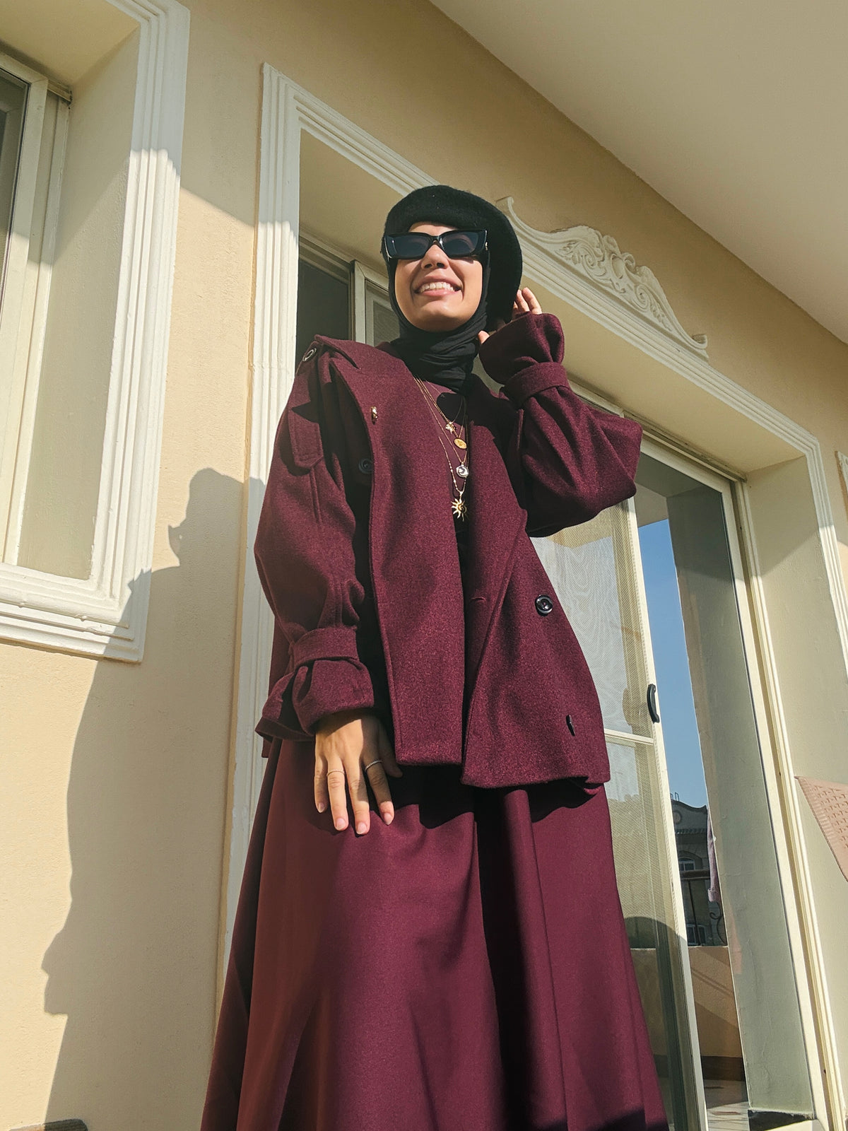 Short Wool Jacket -جاكت جوخ قصير - QW0105
