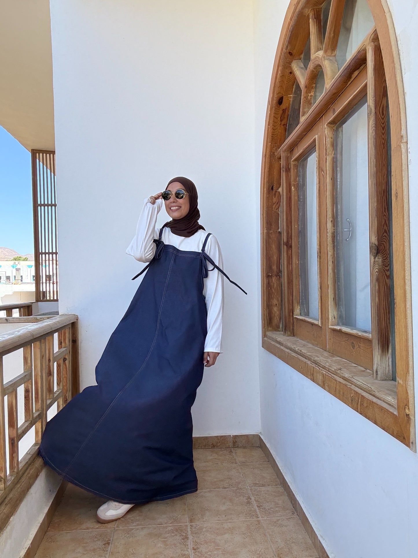 Cute Denim Dress - فستان چينز - QS0135
