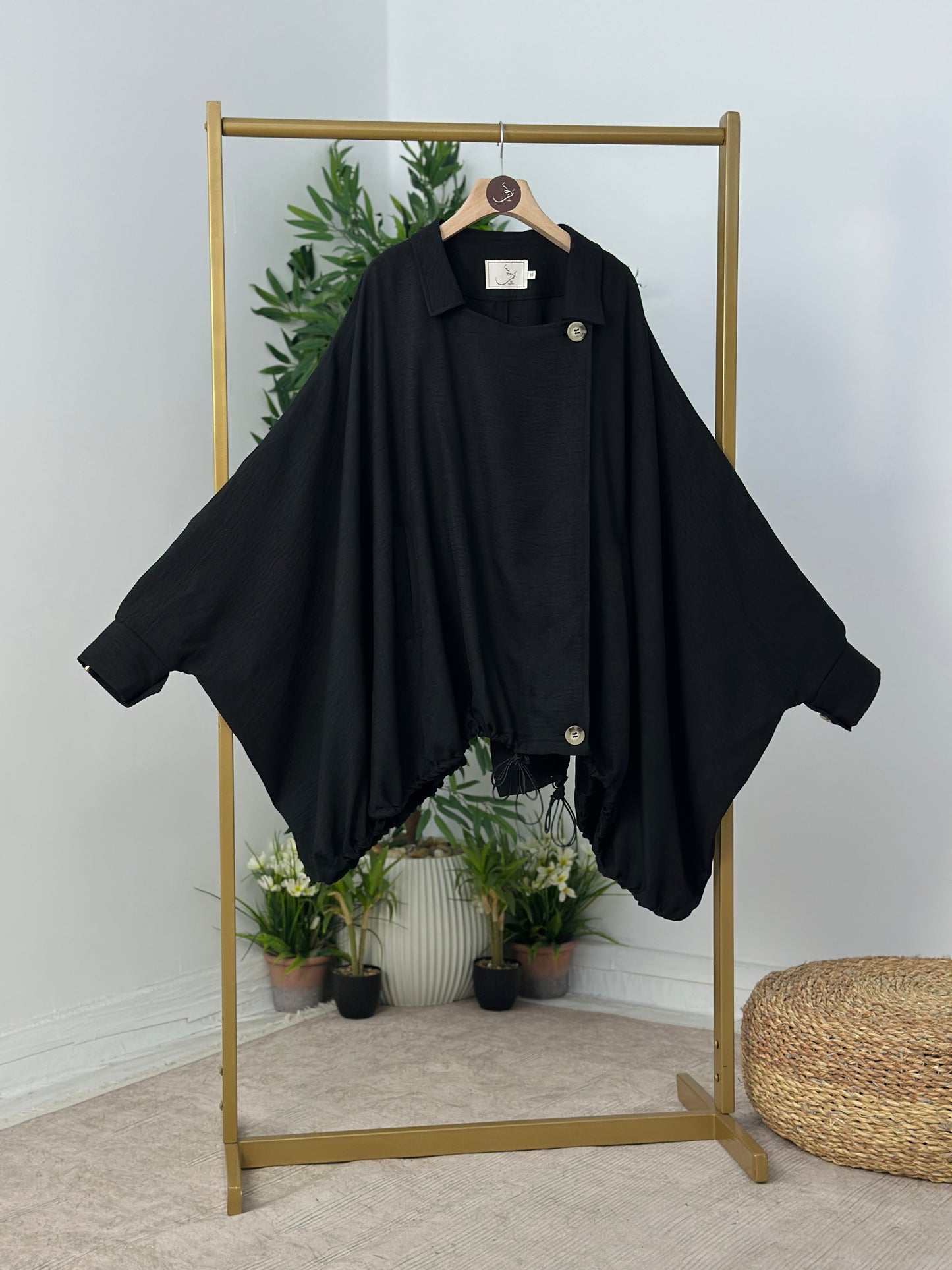 Linen Oversized Jacket جاكت أوفر سايز كتان - QS0161