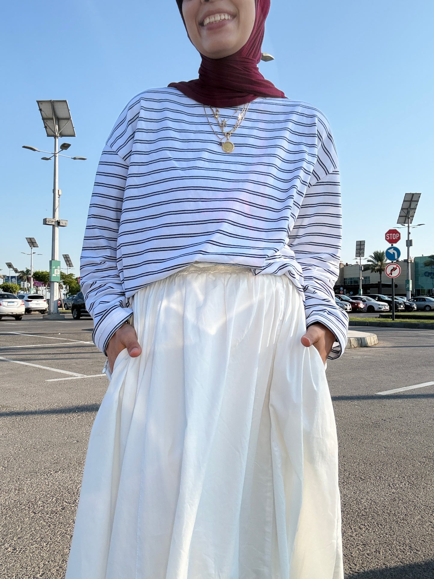 Poplin Skirt جيب بوبلين - QS0169