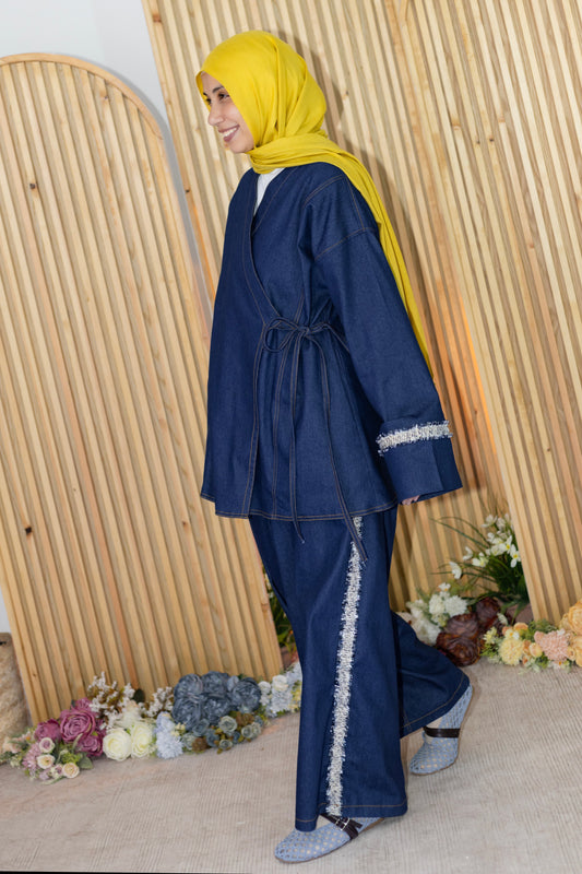 Denim Set ست چينز -QS0145