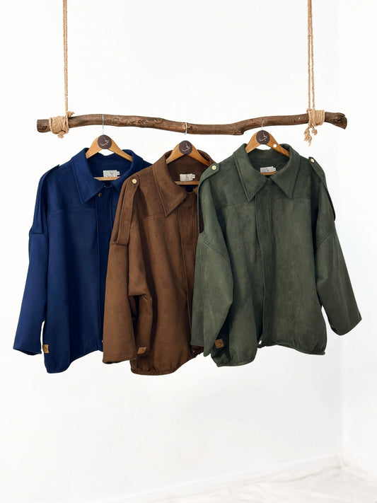 Oversized Suede Jacket - Drop  8 🍂شتوية ٢٦