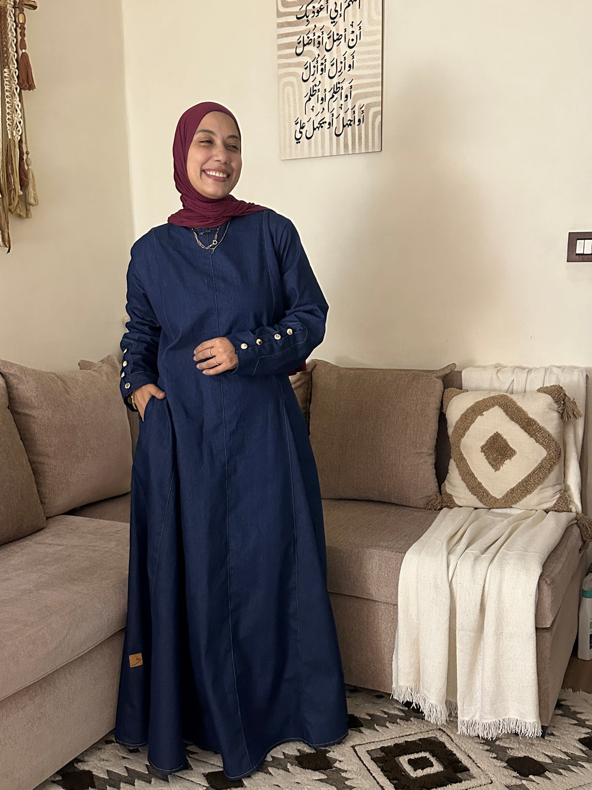 Denim Dress فستان جينز - Q0181