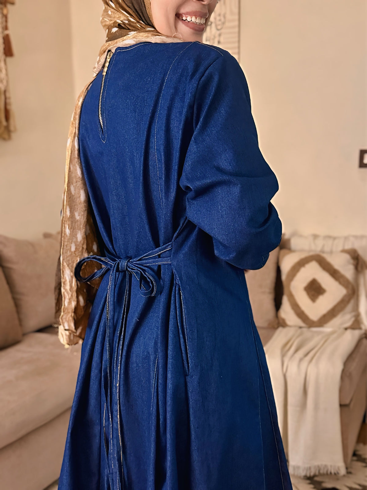 Denim Dress فستان جينز - Q0181