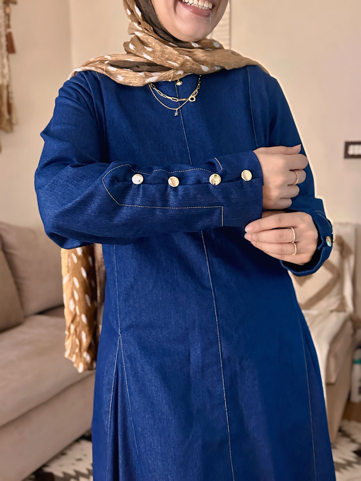 Denim Dress فستان جينز - Q0181
