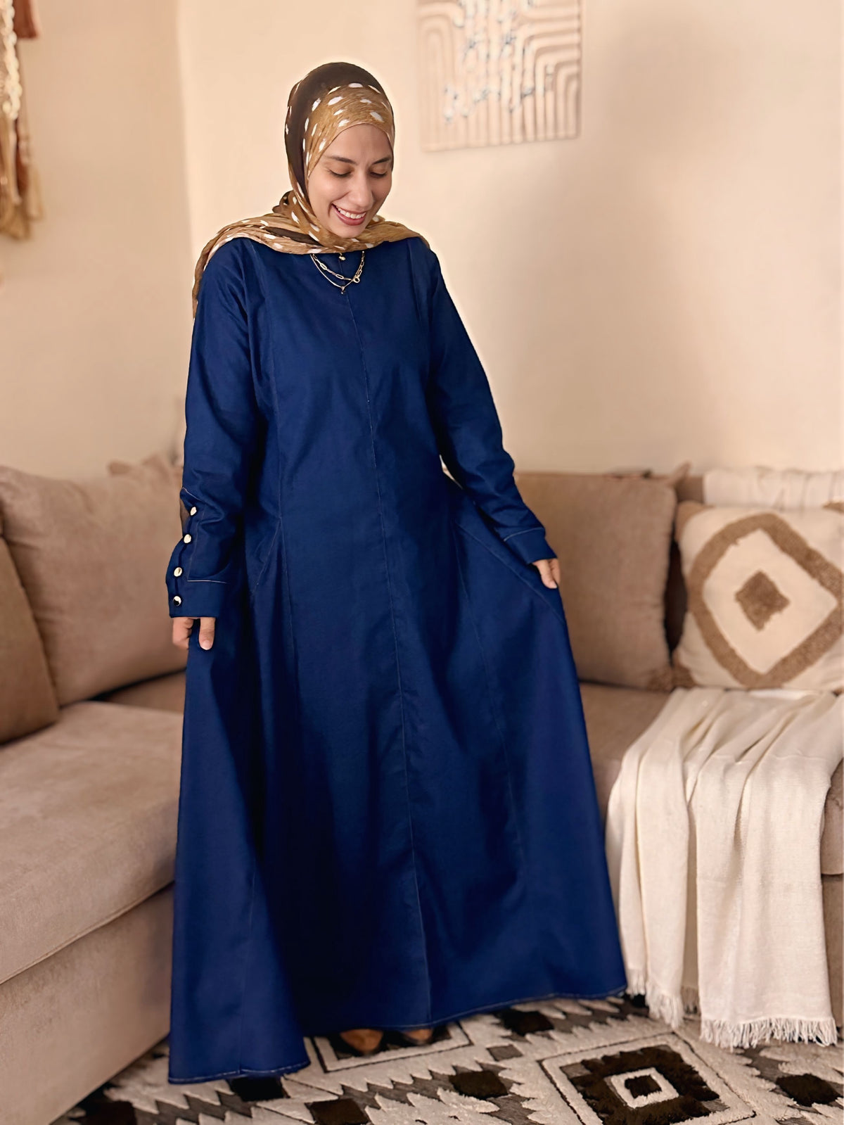 Denim Dress فستان جينز - Q0181